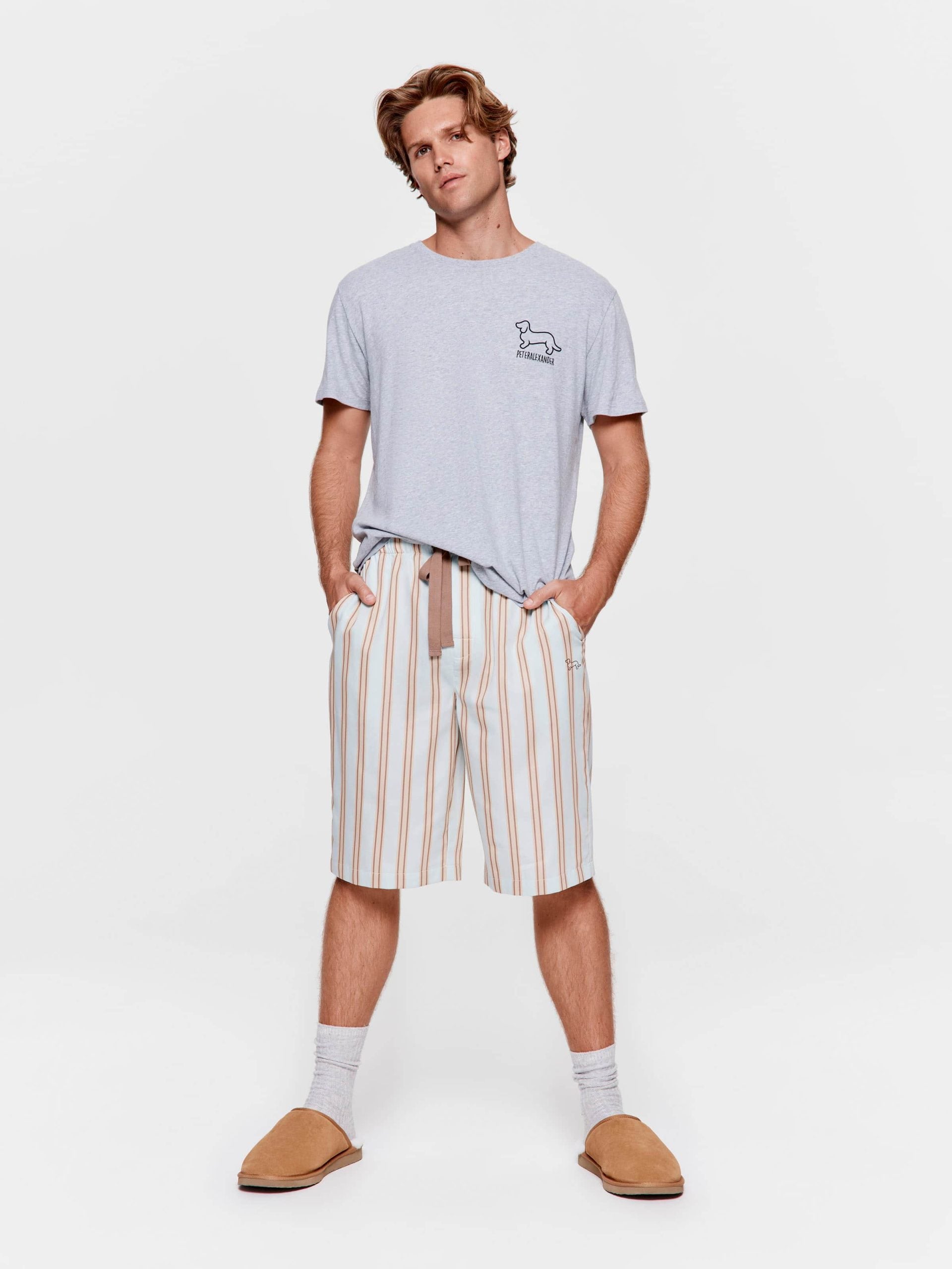 Mint Stripe Sleep Short multi image 1