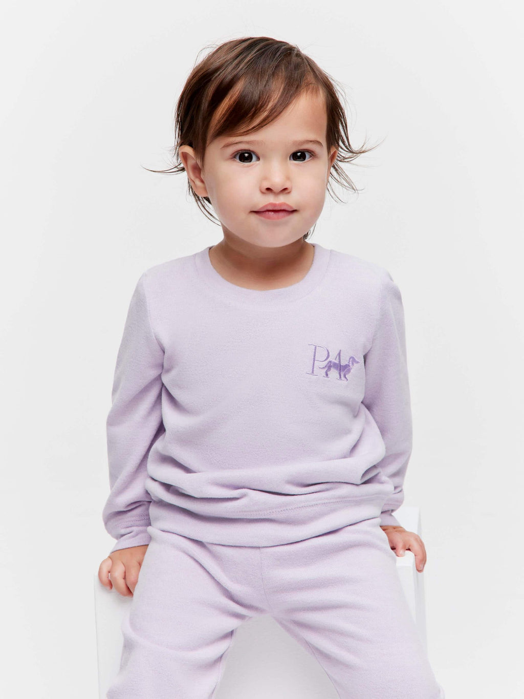 Baby Lilac Plush Pj Set lilac image 1