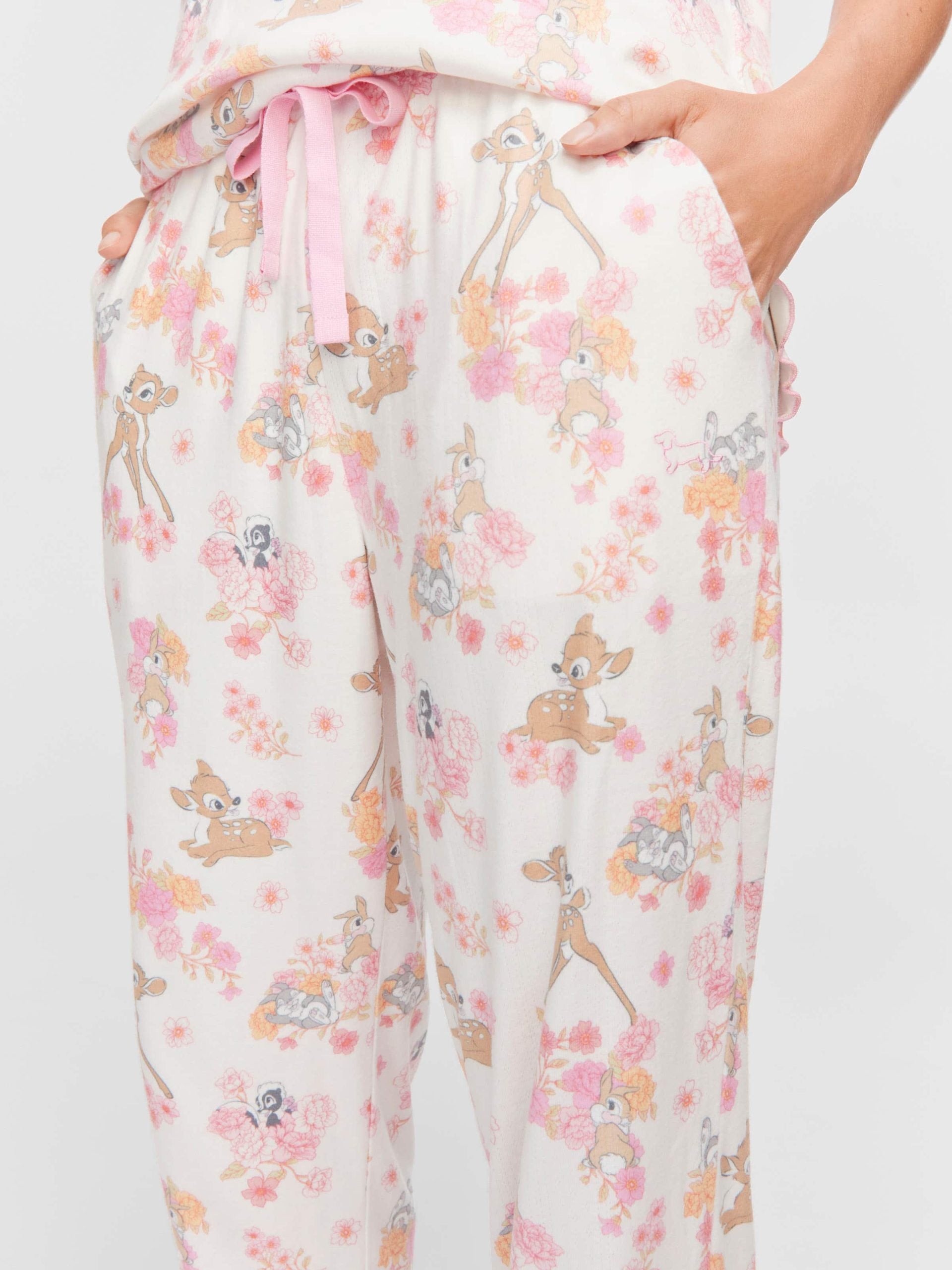 Bambi Tapered Leg Pointelle Pj Pant multi image 1