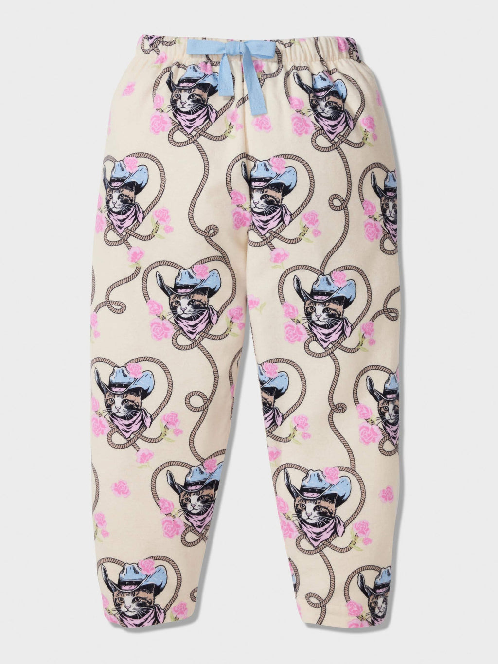Girls Cowboy Cat Long Pj Set Multi image 1