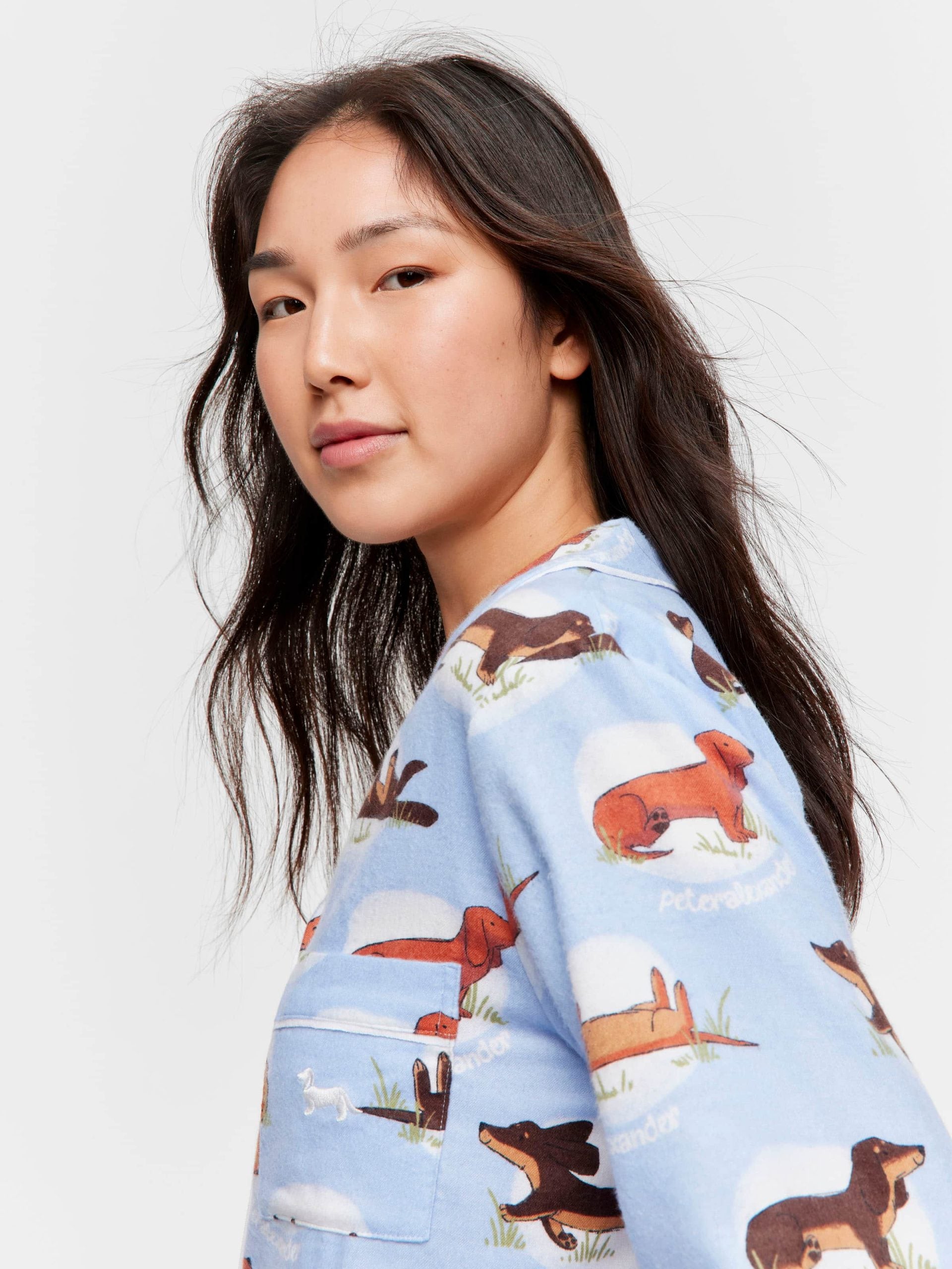 Penny Spot Bamboo Flannelette Long Pj Set Multi image 2