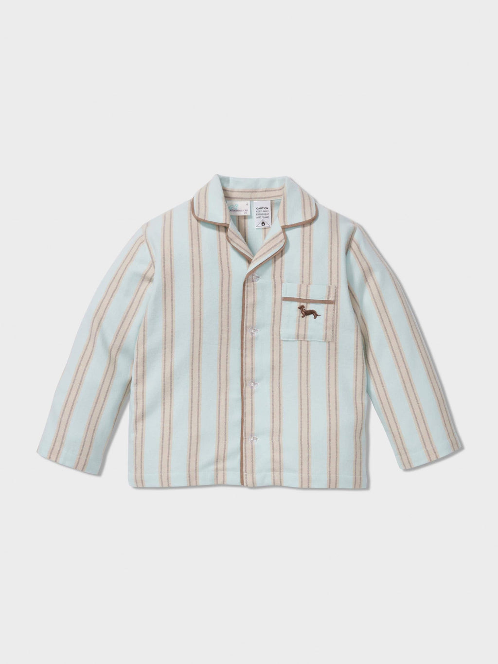 Jnr Boys Mint Choc Long Classic Pj Set multi image 2