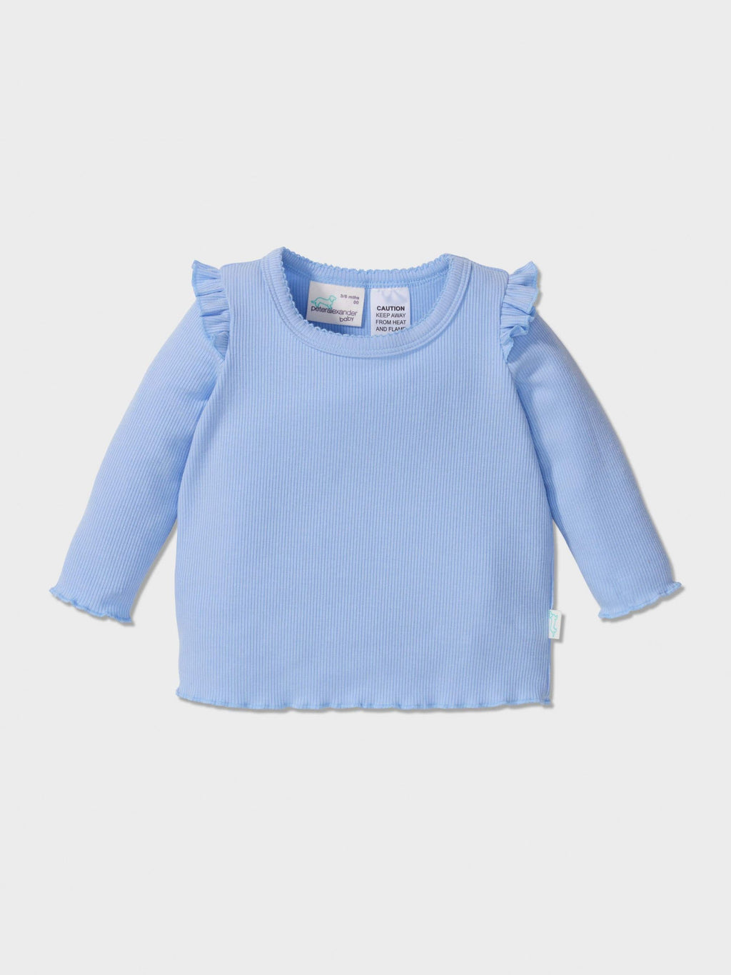Baby Girl Rib Long Pj Set Blue image 4