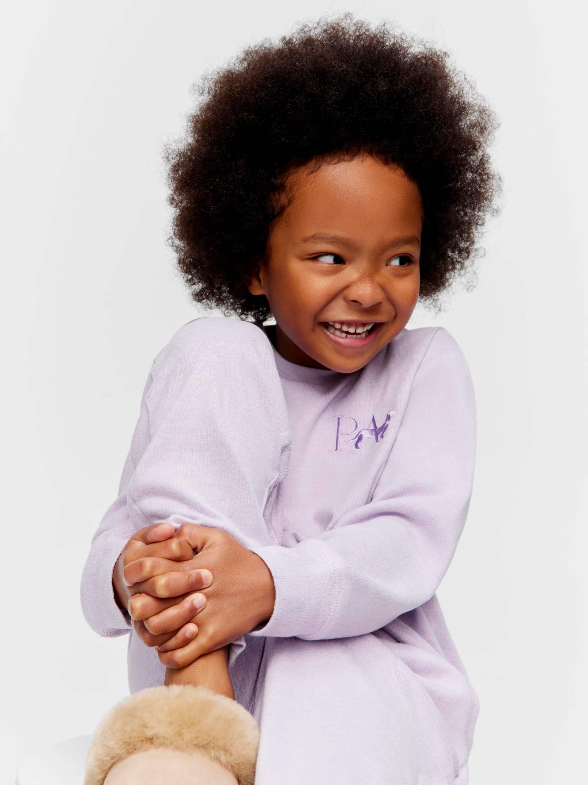 Jnr Girls Lilac Plush Pj Set lilac image 0