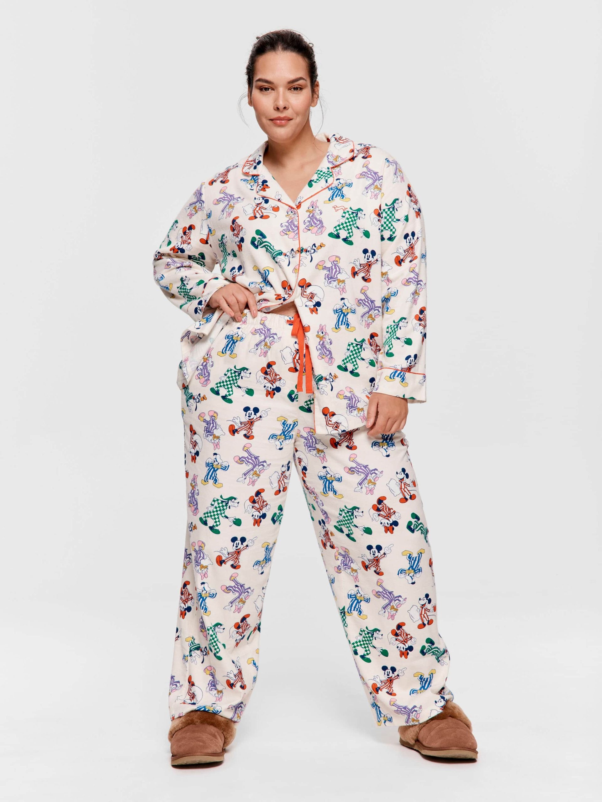 P.A. Plus Mickey Mouse &amp;amp; Friends Bamboo Flannelette Classic Pj Set Multi image 2