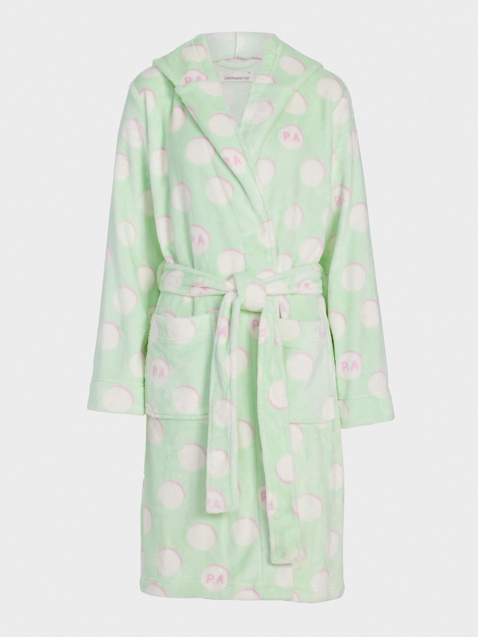Mint Spot Hooded Gown multi image 4