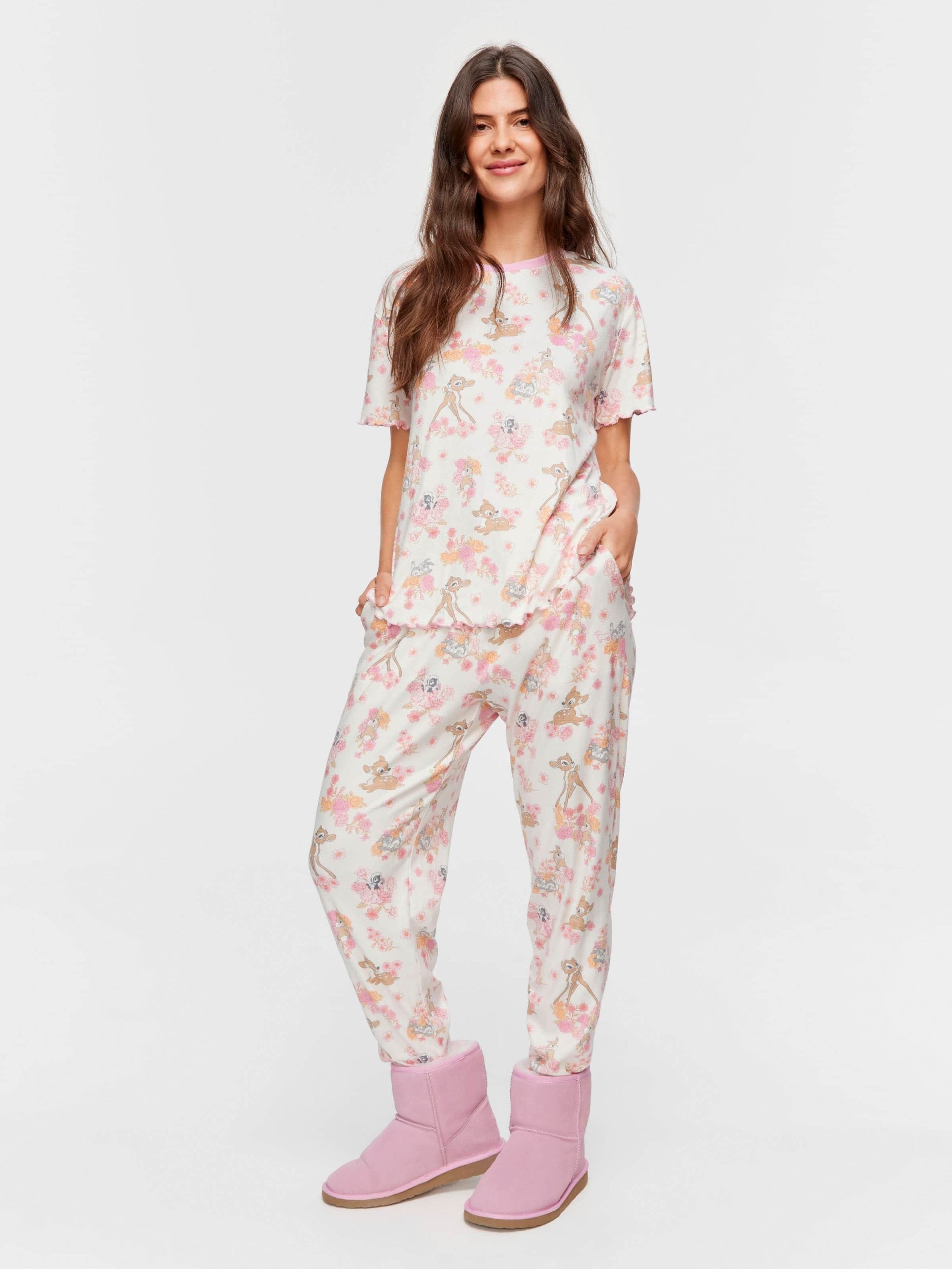 Bambi Pointelle Oversized Tee multi image 2