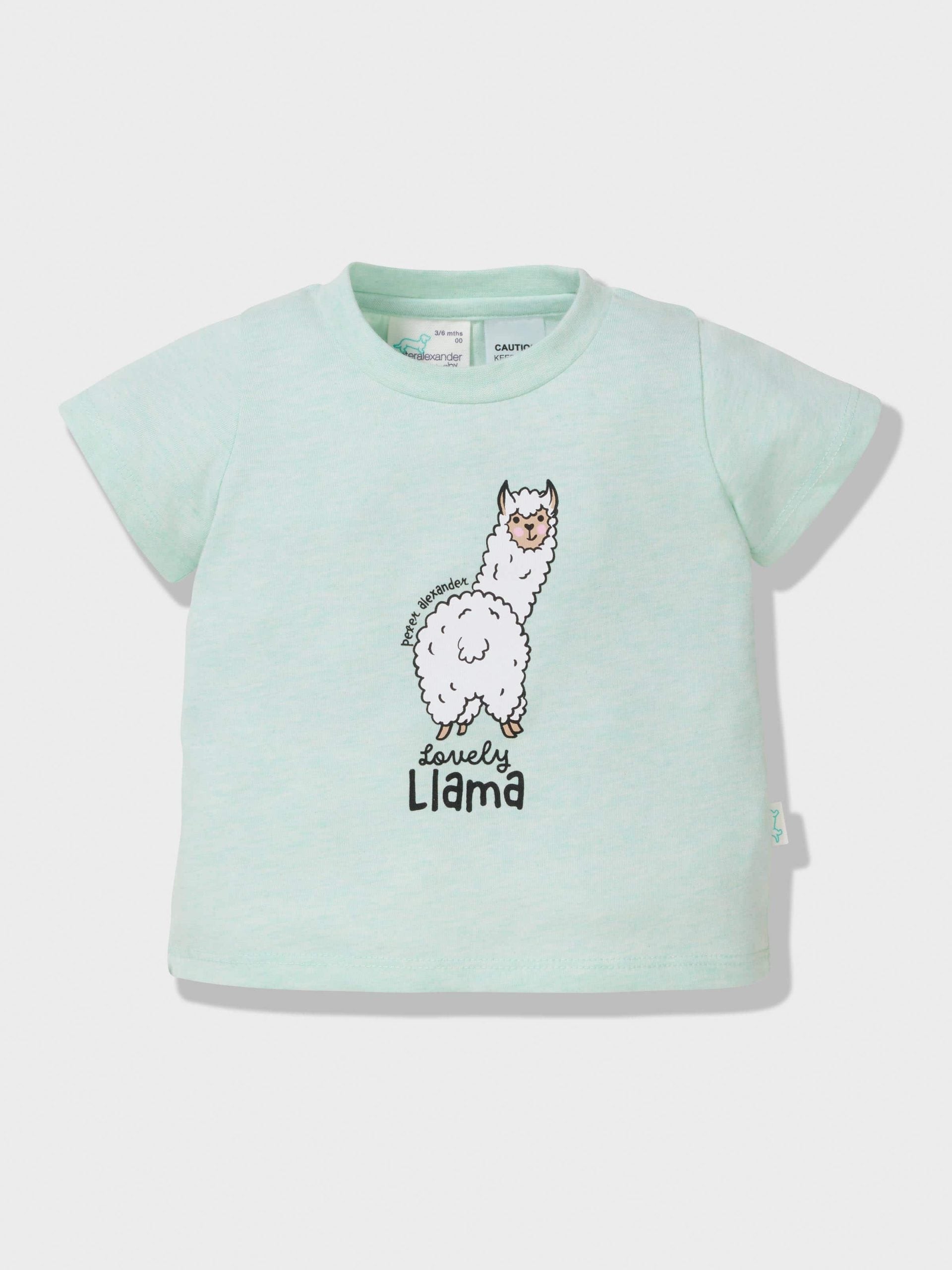 Baby Llama Pj Set mint image 2