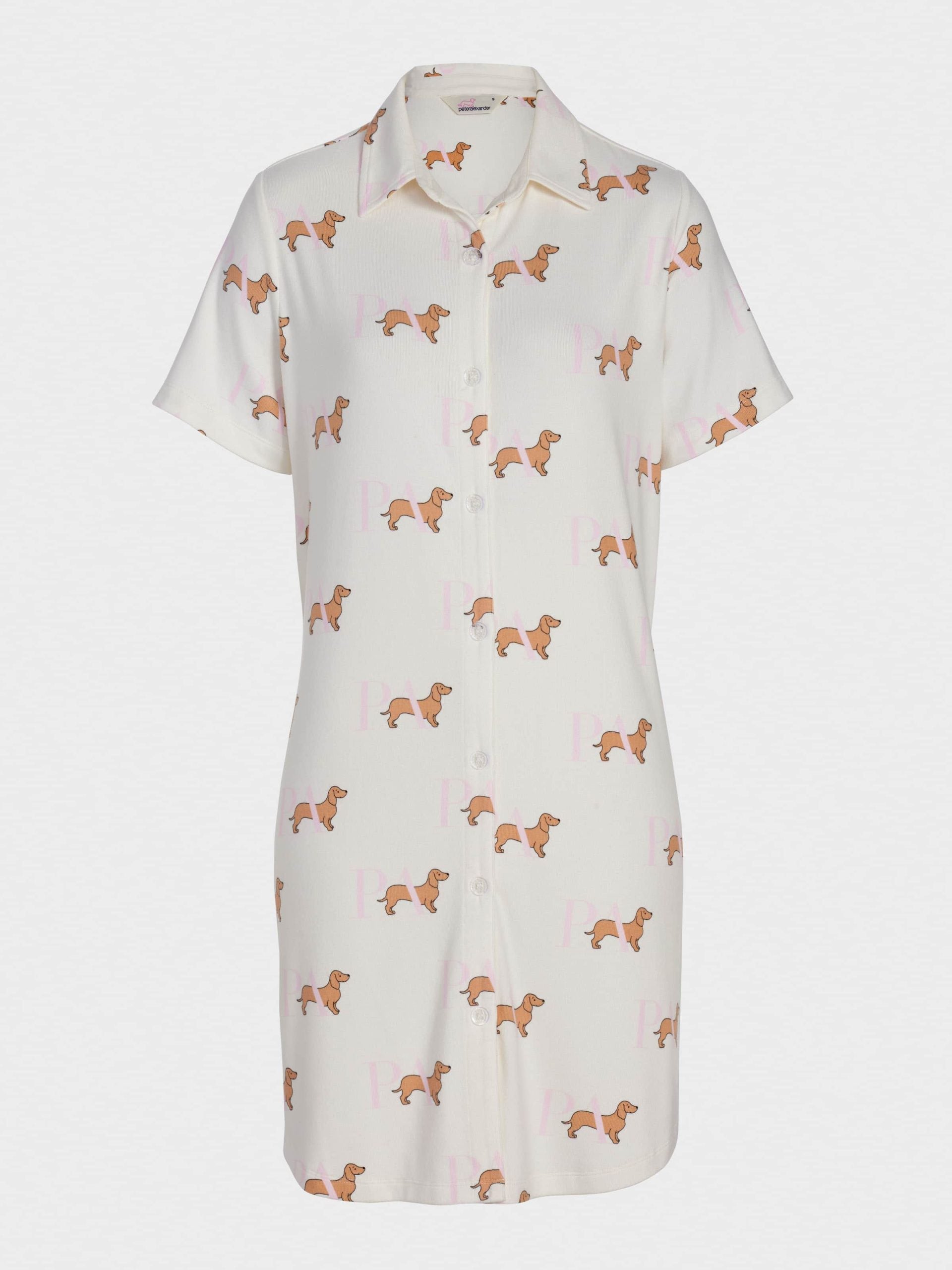P.A. Penny Short Sleeve Plush Nightshirt multi image 3