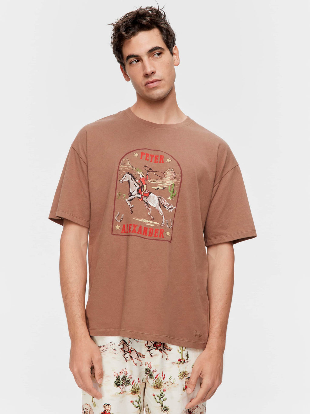 Cowboy Tee Brown image 0