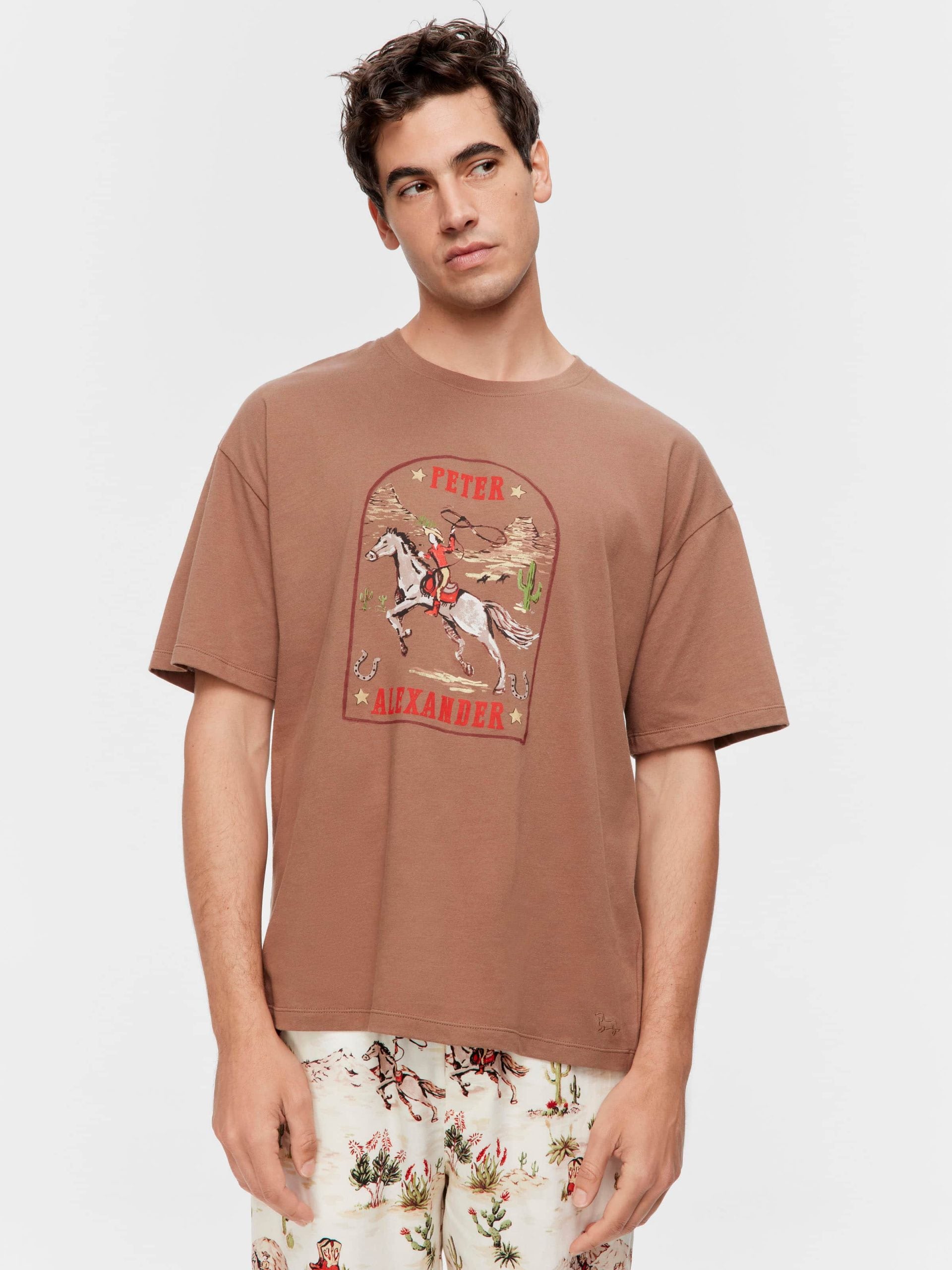 Cowboy Tee Brown image 0