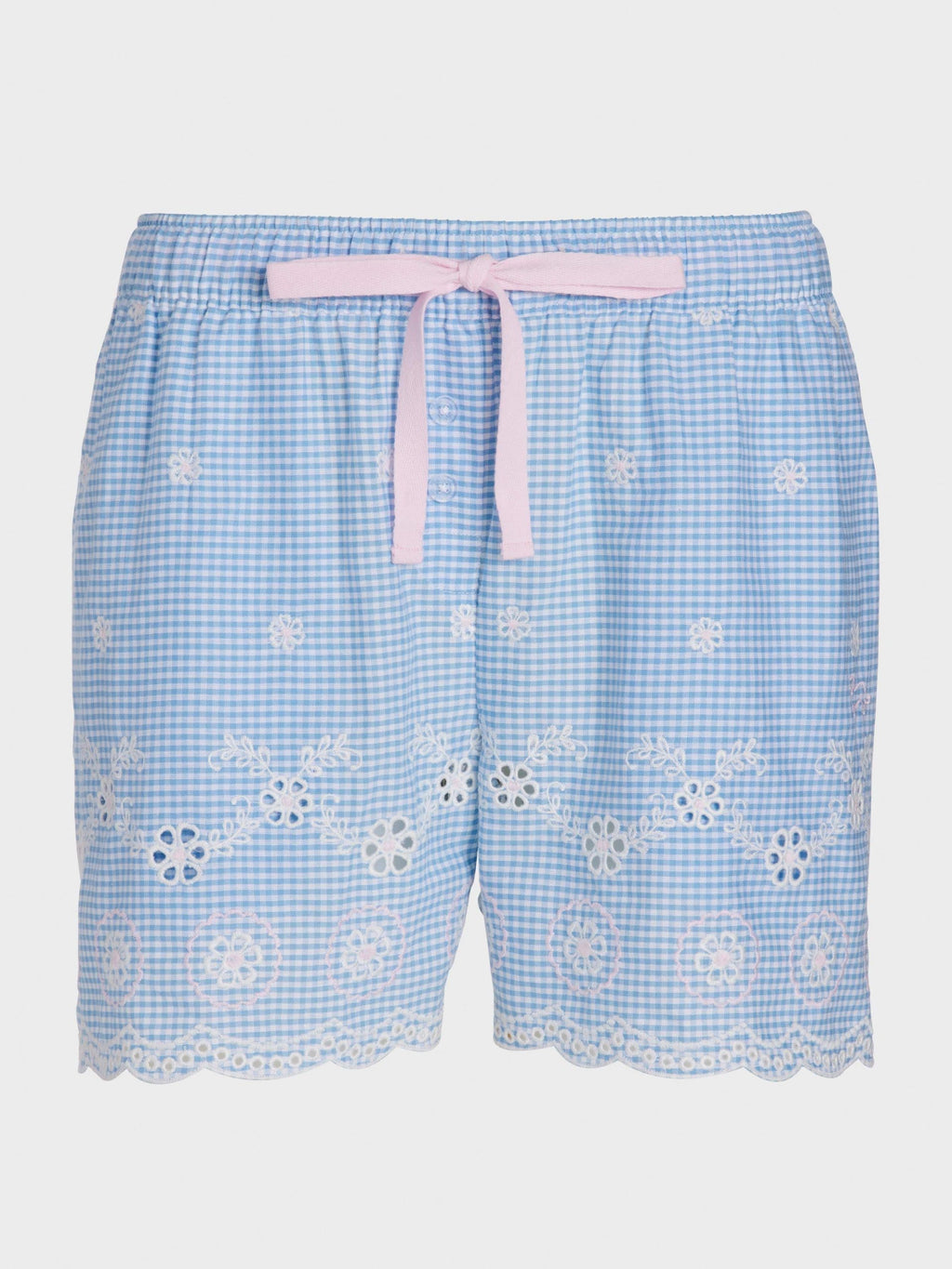 Gingham Broiderie Mid Short multi image 3
