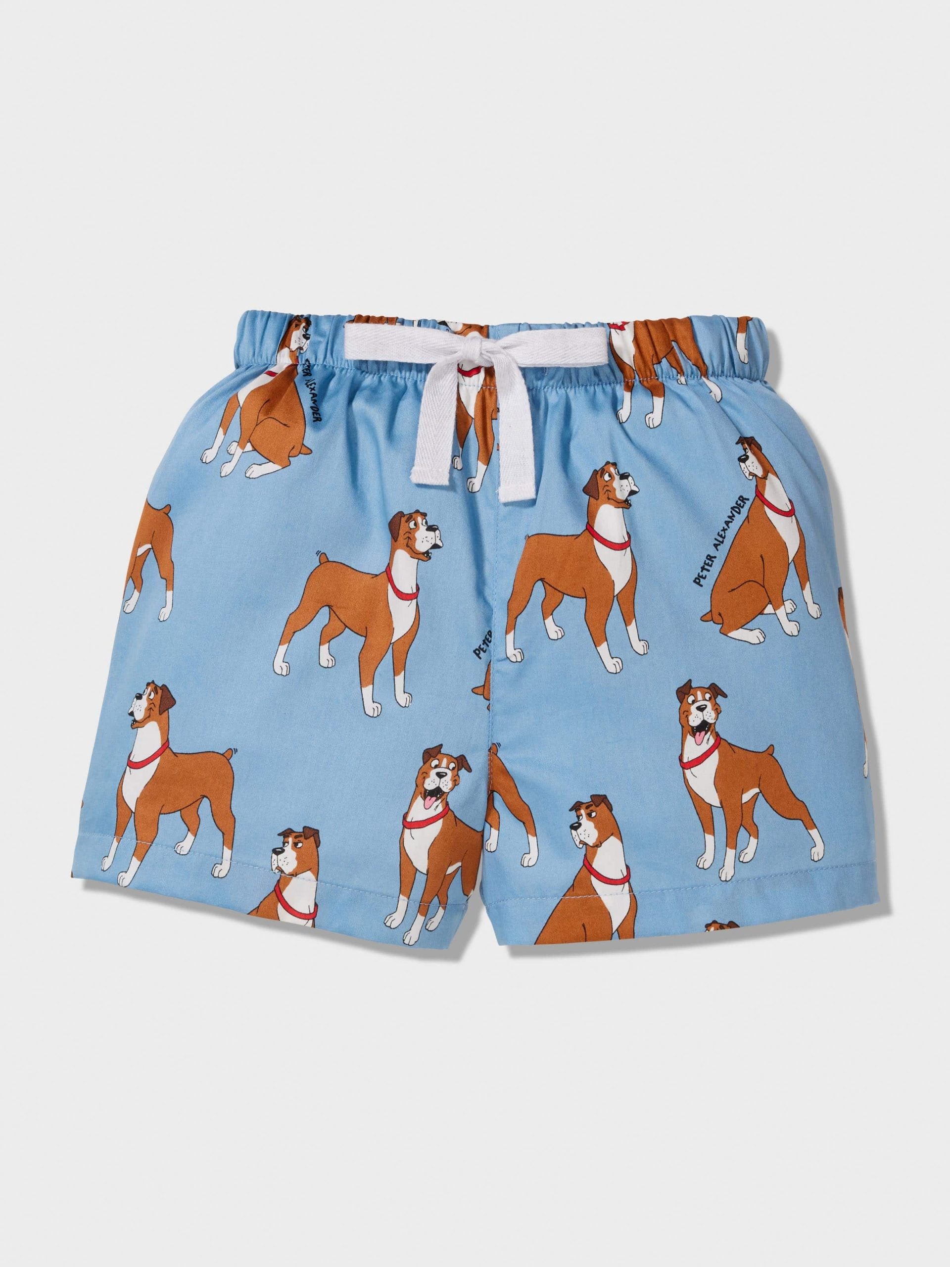 Jnr Boys Boxer Dogs Pj Set blue image 1