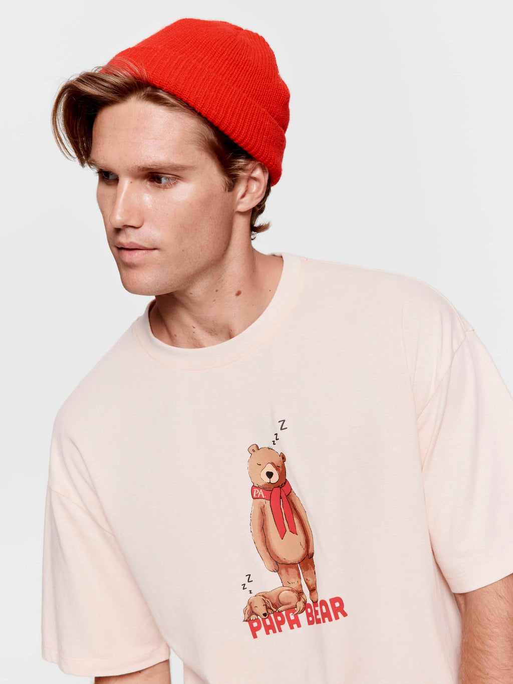 Family Papa Bear Tee oatmeal image 0