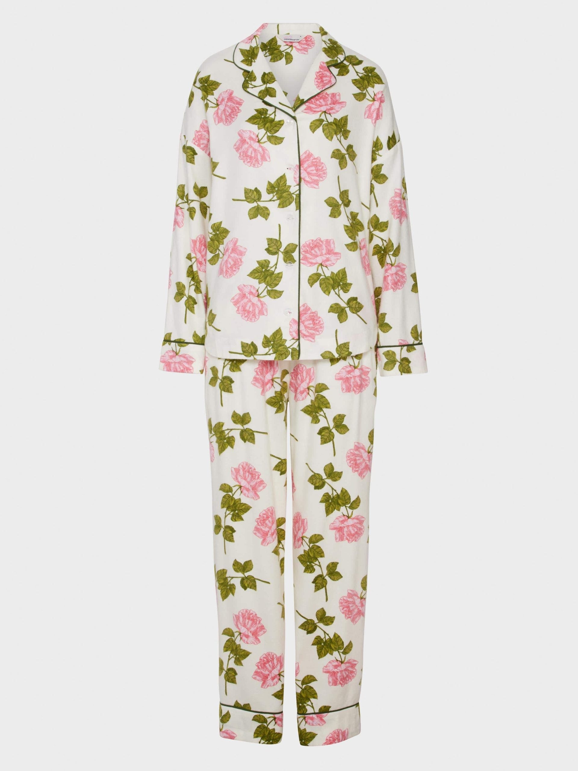 Pretty Rose Bamboo Flannelette Classic Pj Set multi image 4