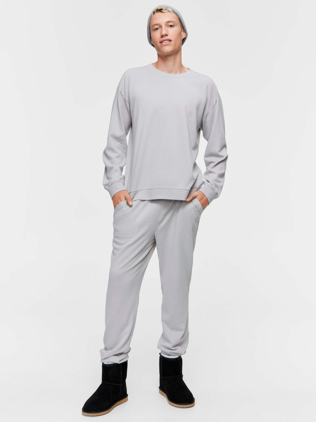 Grey Fleece Sweater grey image 2