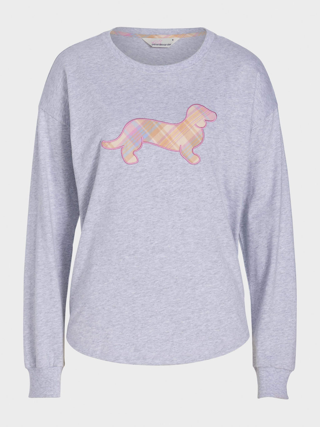 Penny Check Long Sleeve Top greymarle image 3