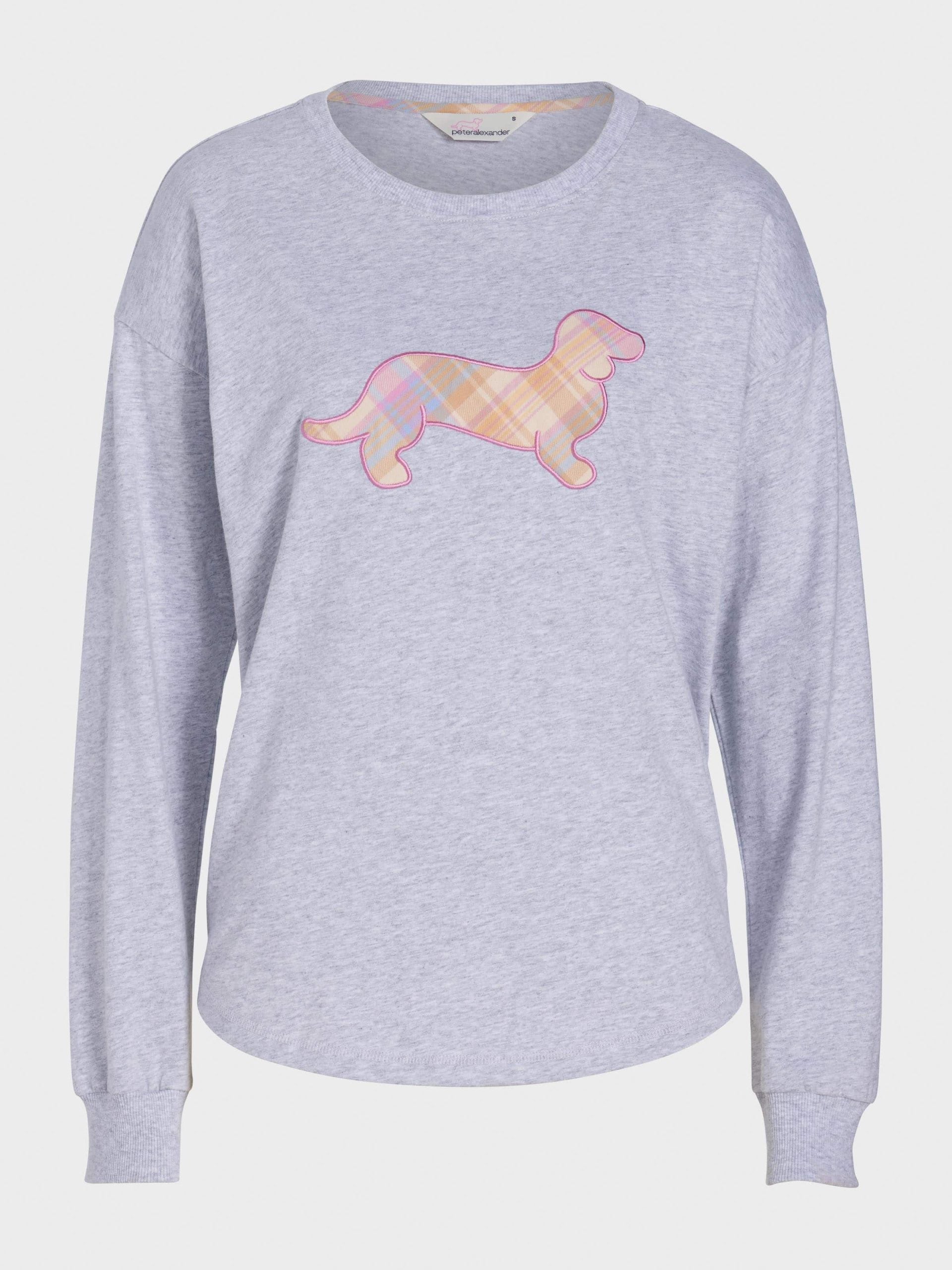 Penny Check Long Sleeve Top greymarle image 3