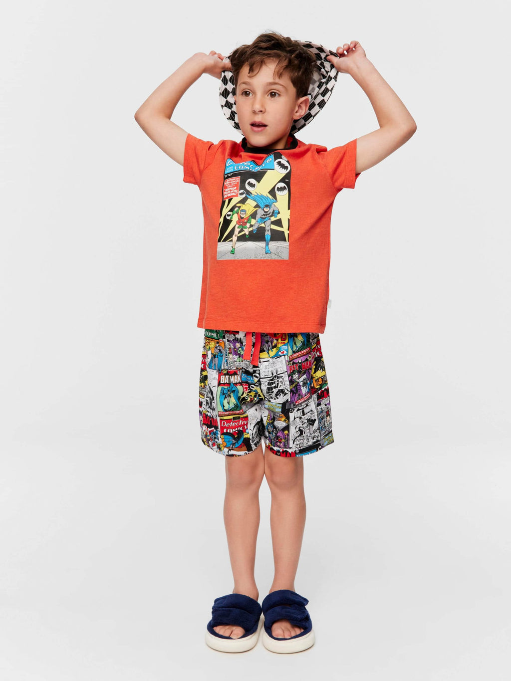 Jnr Boys Batman Comic Pj Set multi image 0