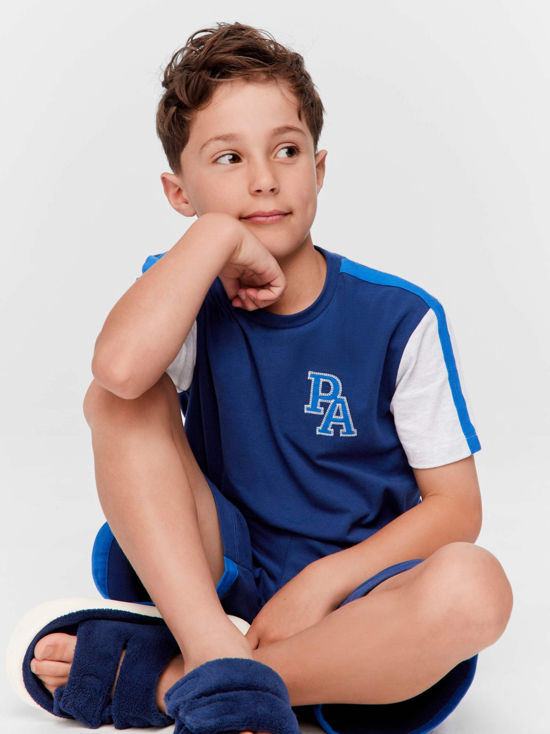 Jnr Boys Sporty P.A. Pj Set multi image 1