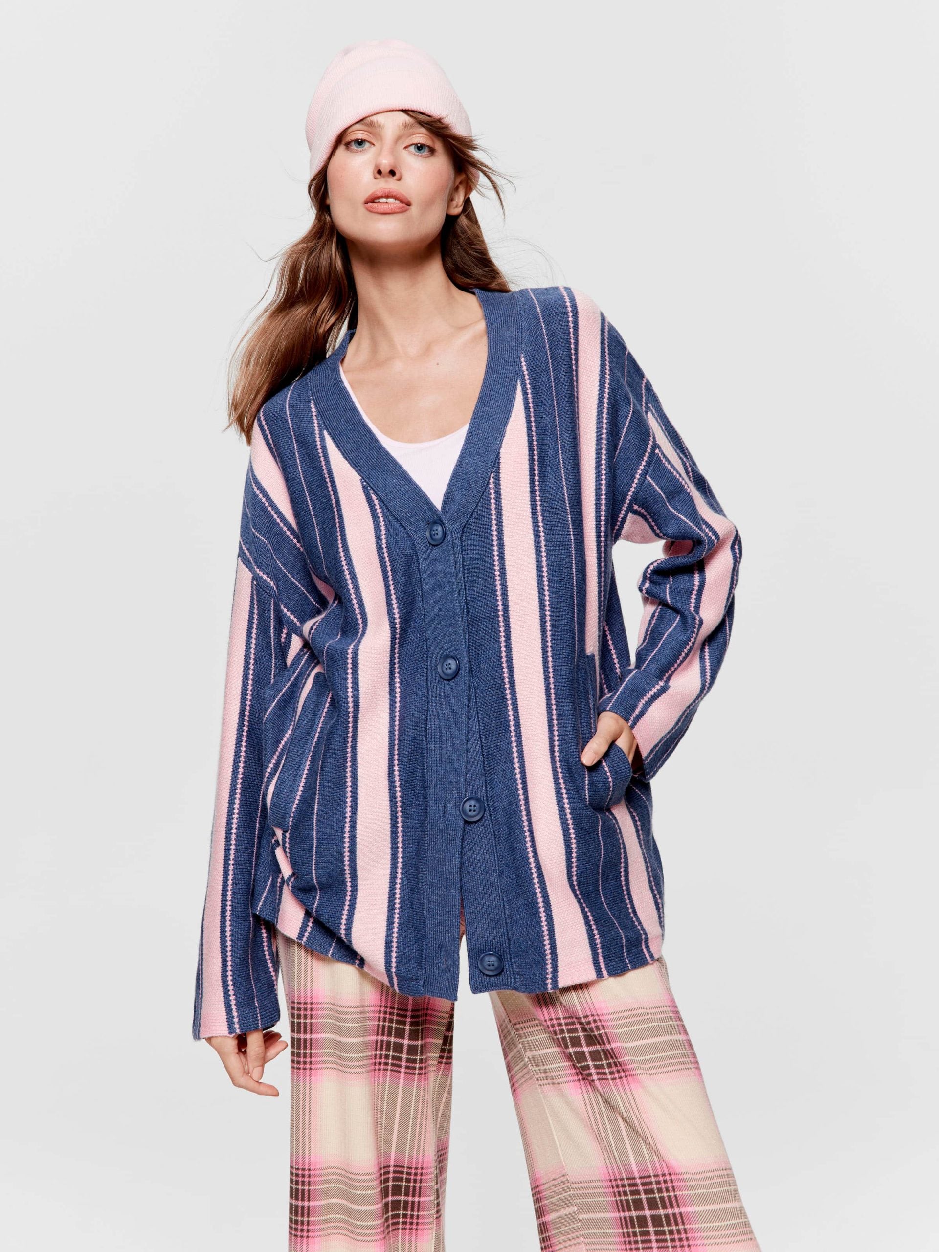 Stripe Knit Cardi multi image 0