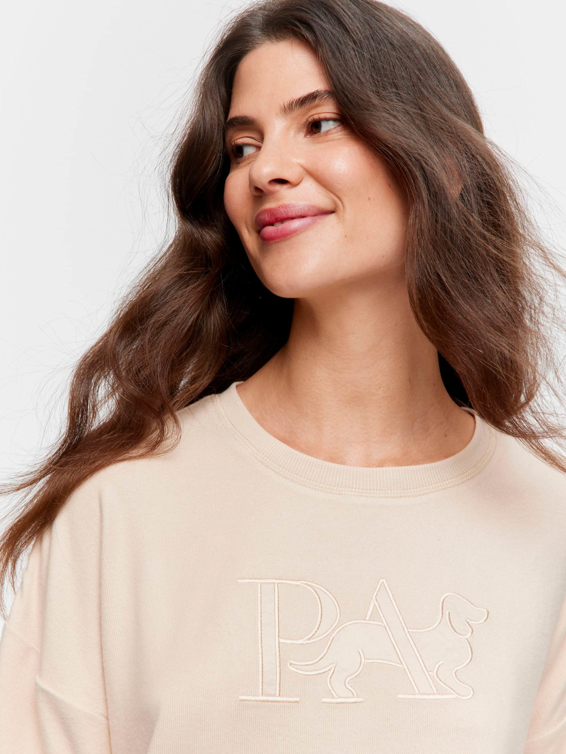 Caramel Plush P.A. Logo Oversized Tee caramel image 1