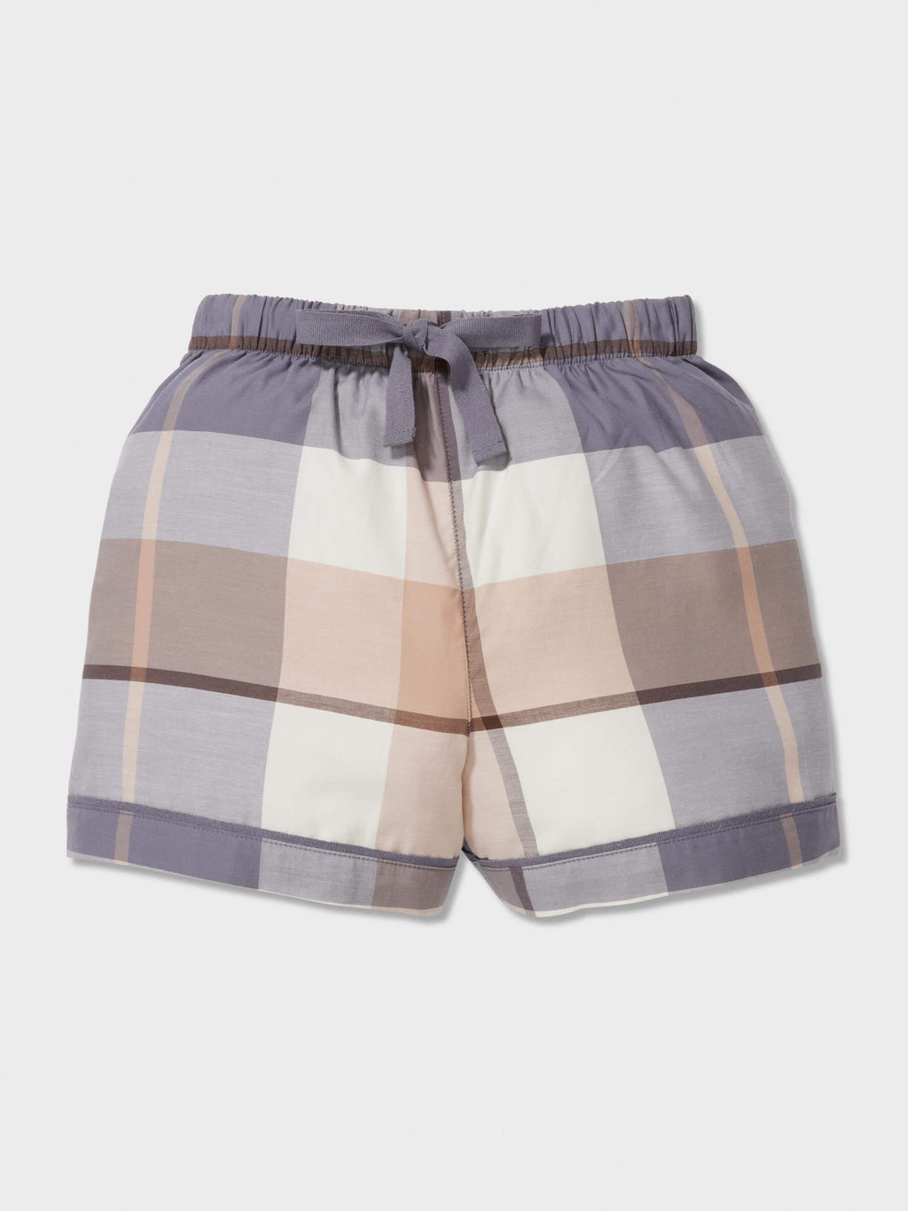 Jnr Boys Charcoal Check Classic Short Pj Set multi image 1