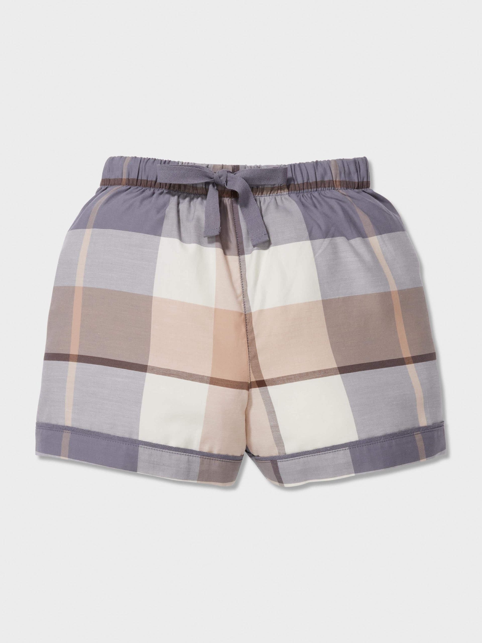 Jnr Boys Charcoal Check Classic Short Pj Set multi image 1