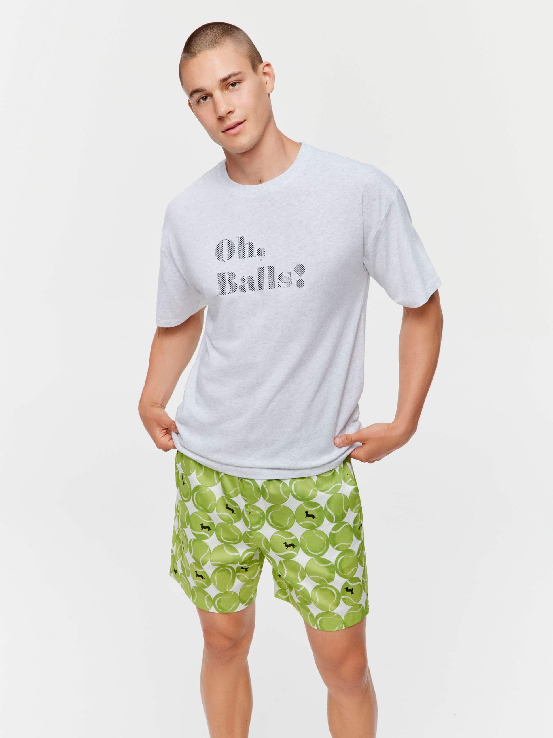 Oh Balls Tee greymarle image 0