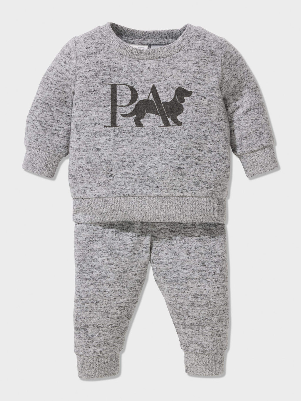 Baby Grey Marle Pj Set greymarle image 2
