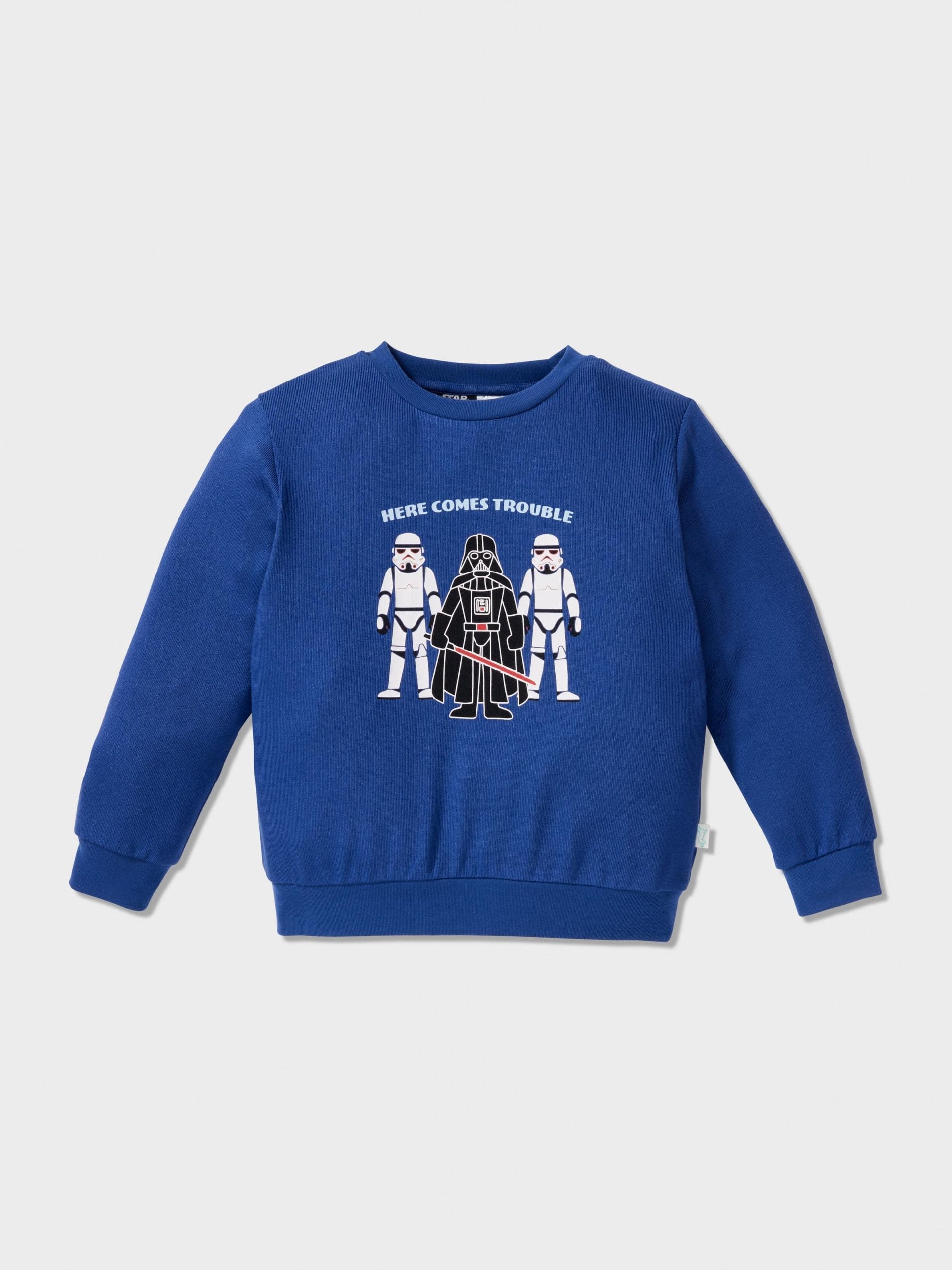 Jnr Boys Star Wars Empire Long Plush Pj Set Multi image 2