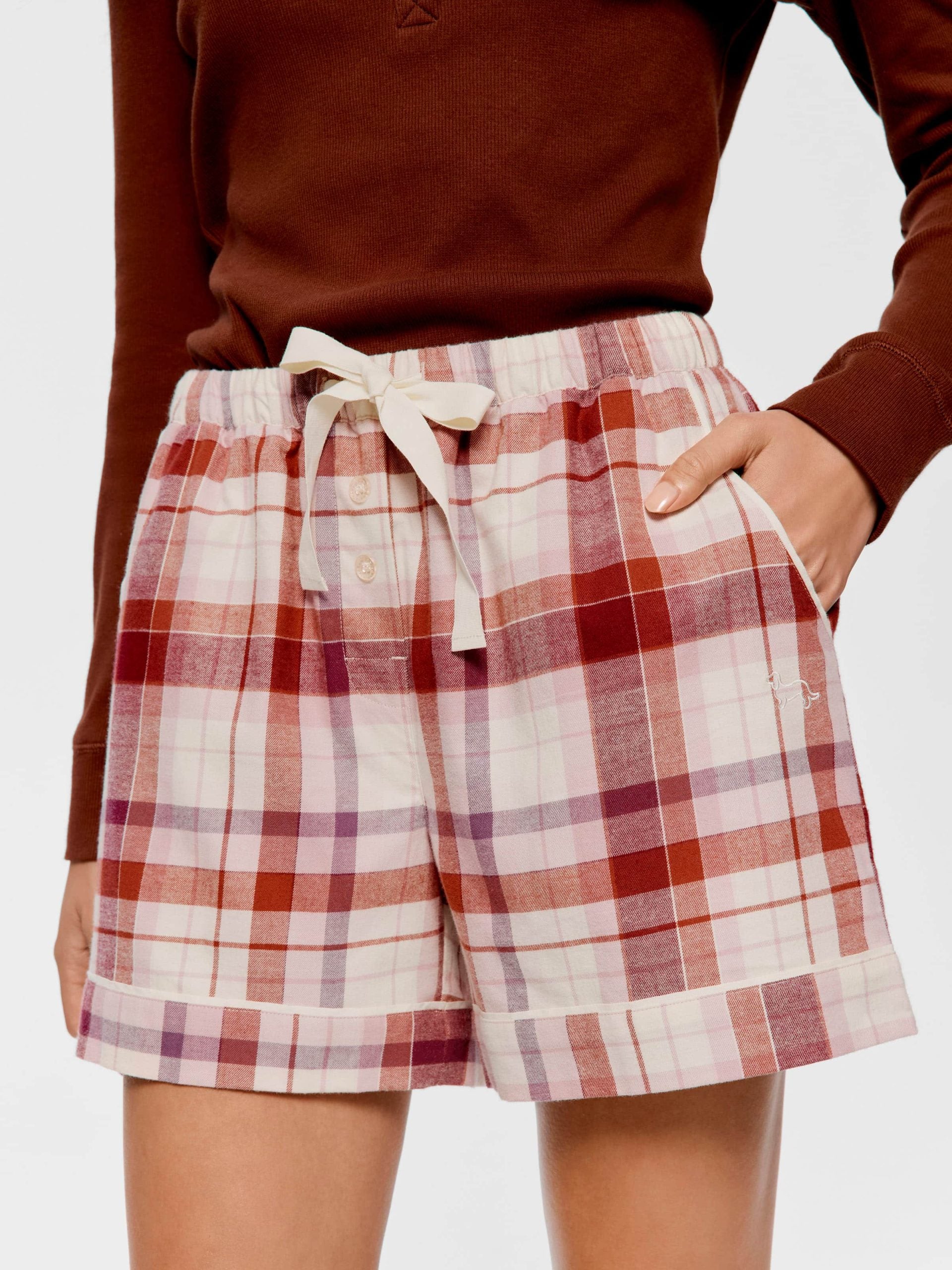 Cream Check Long Short multi image 2