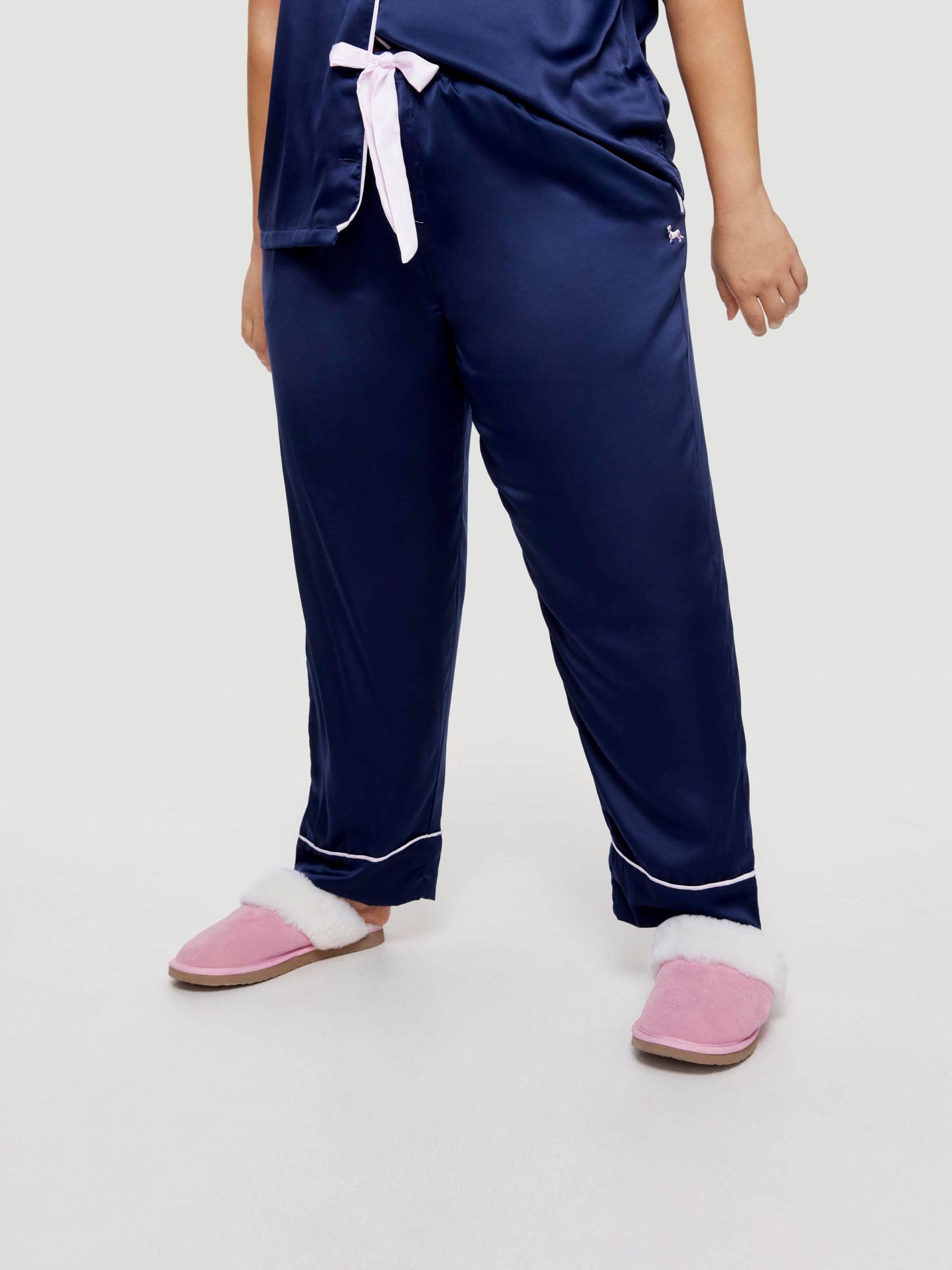 P.A. Plus Navy Tux Luxe Satin Pj Pant Navy image 2