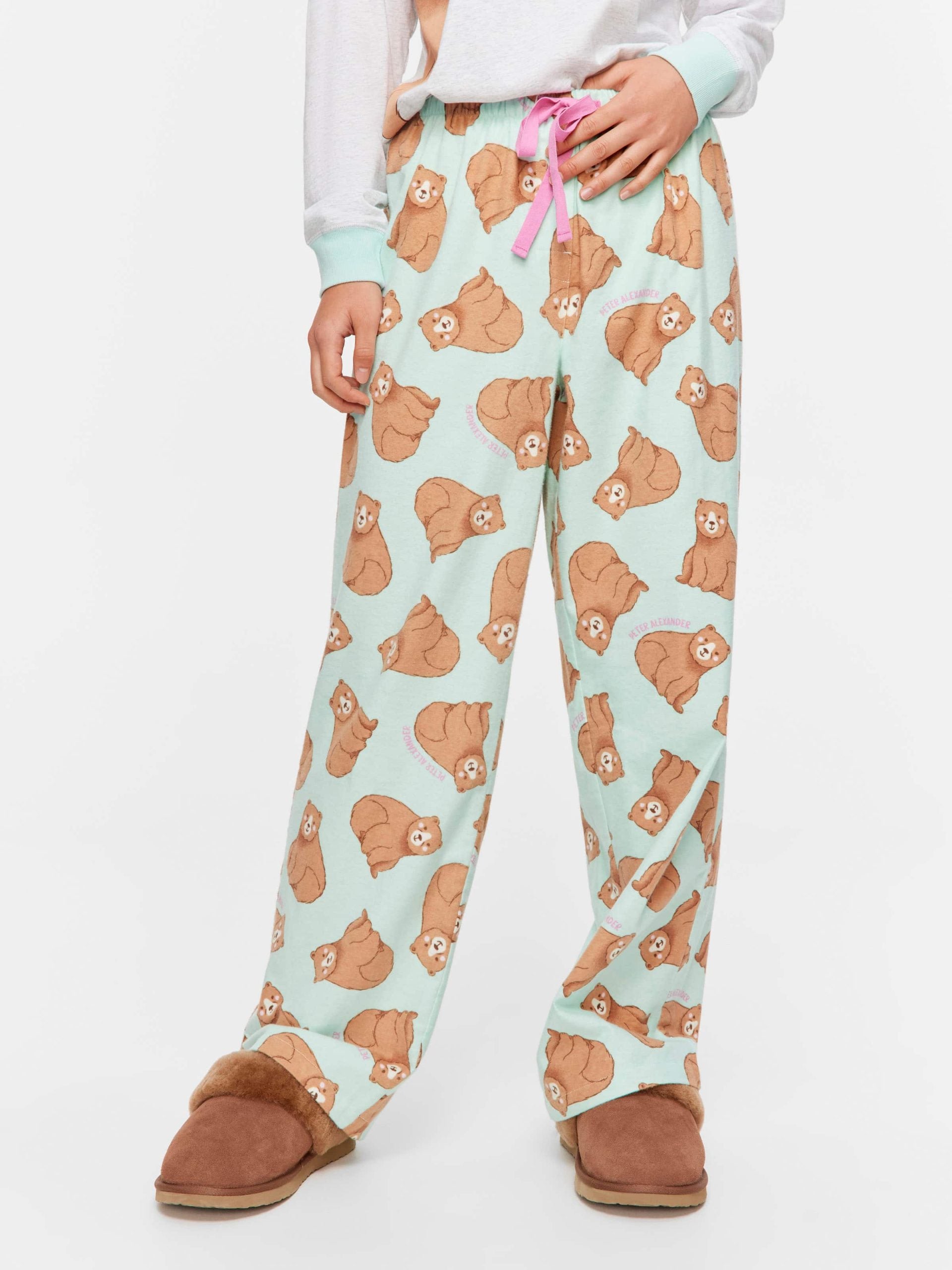 Bear Flannelette Classic Pj Pant multi image 2