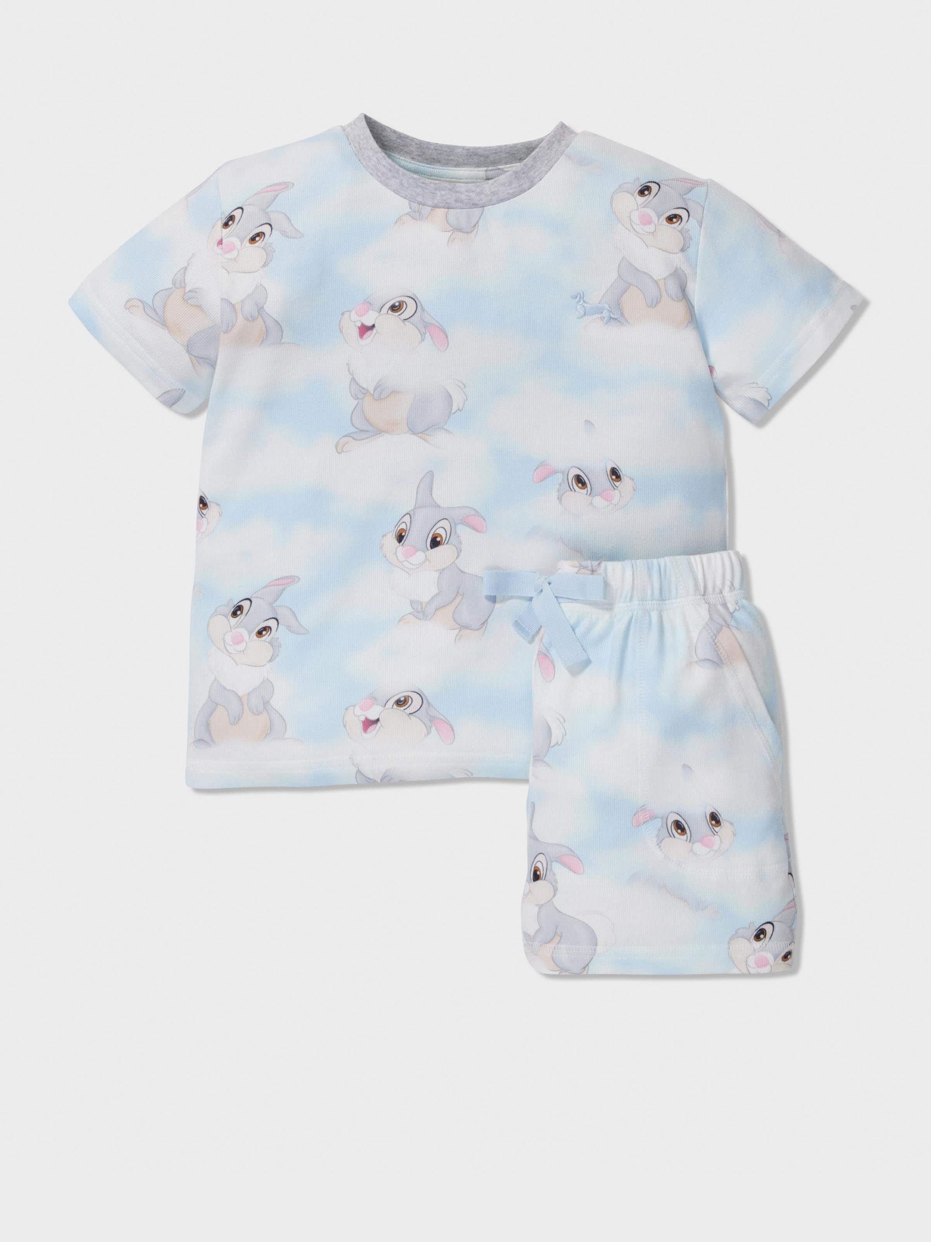 Jnr Kids Thumper Clouds Shortie Pj Set multi image 0