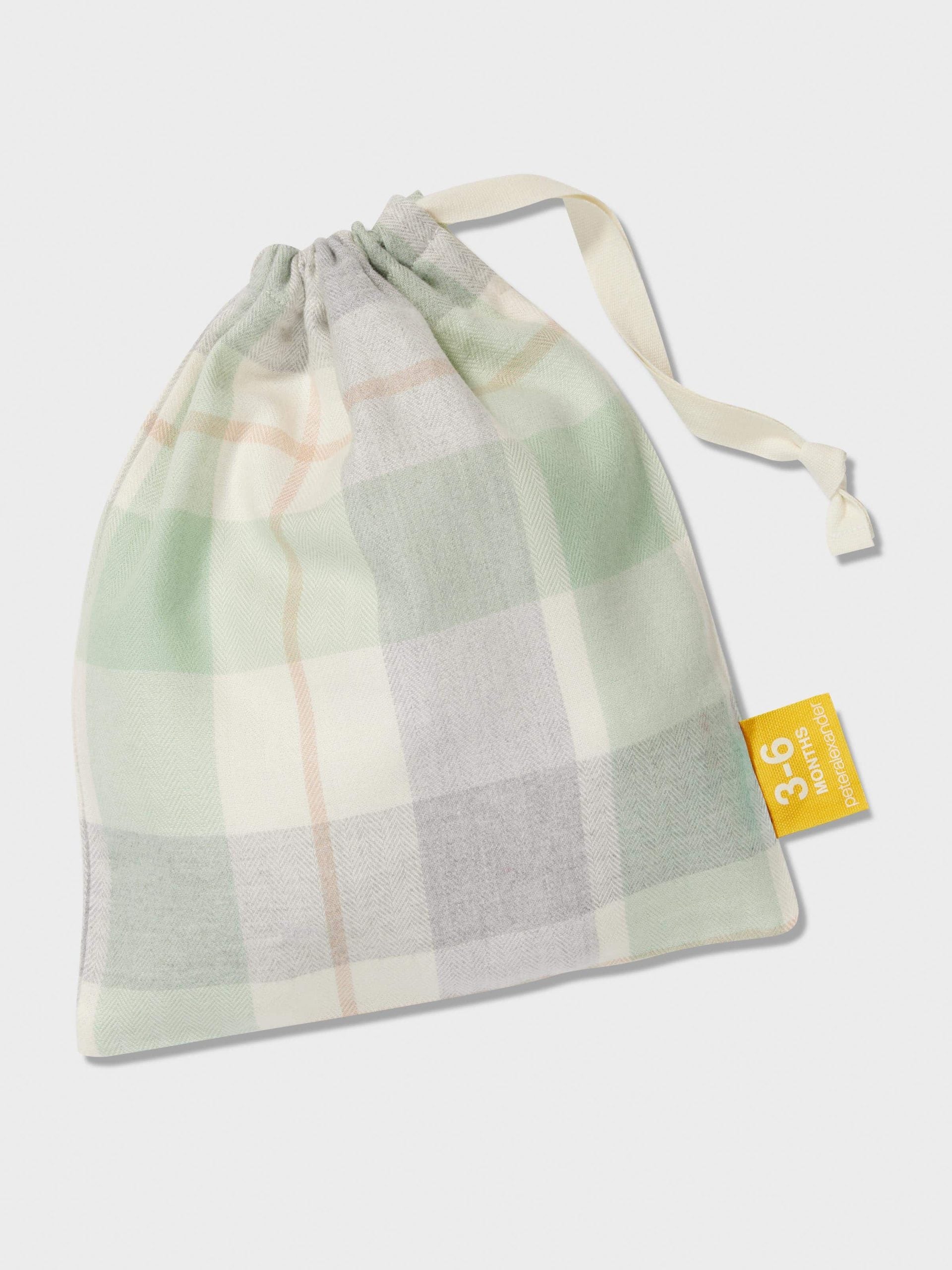 Baby Mint Check Bamboo Flannelette Classic Pj Set mint image 3