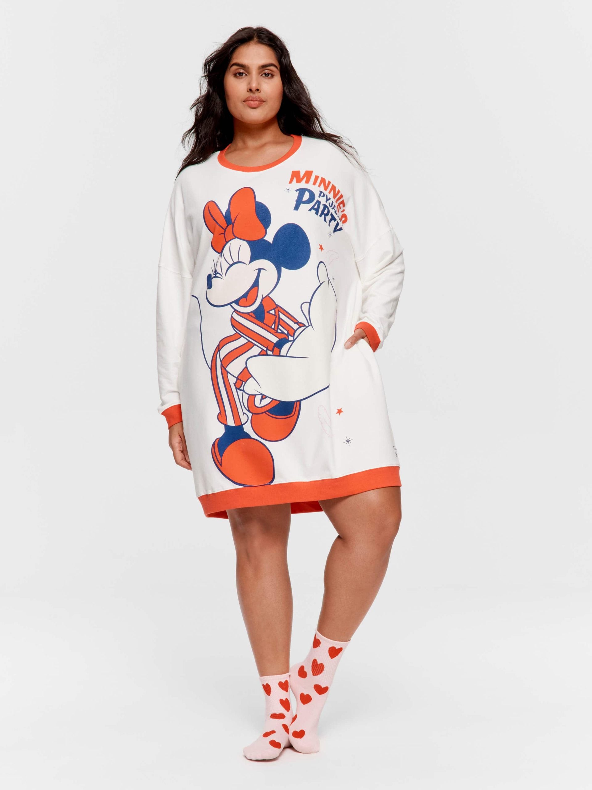 P.A. Plus Minnie Mouse Long Sleeve Sweater Nightie Multi image 0