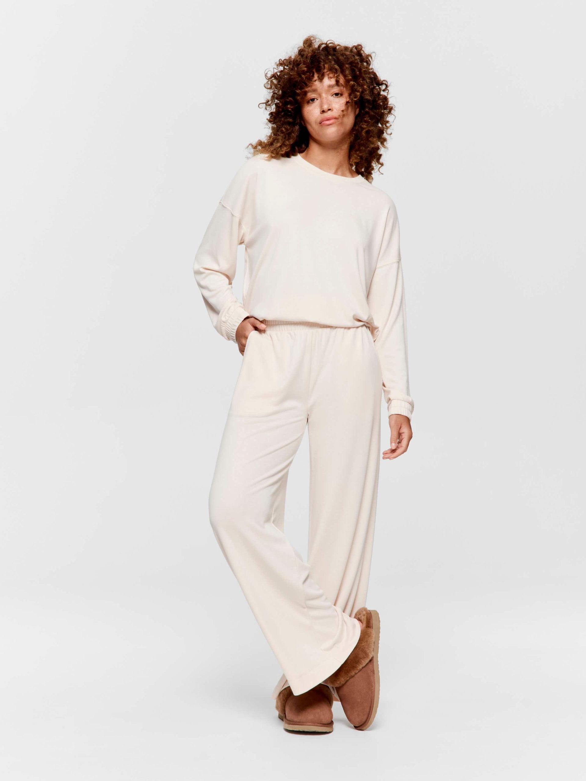 Caramel Wide Leg Pj Pant caramel image 1