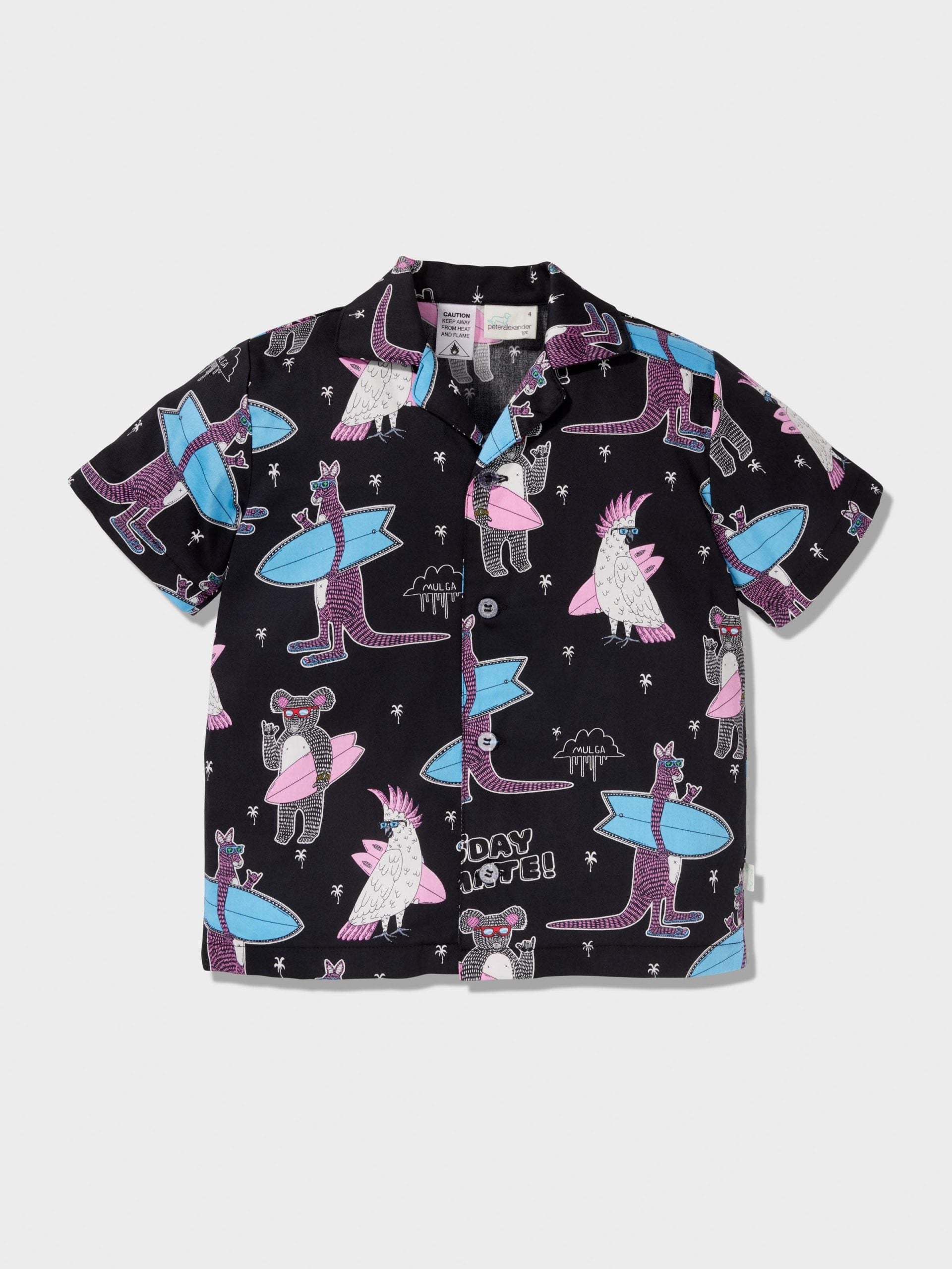 Boys Mulga Print Short Classic Pj Set multi image 4