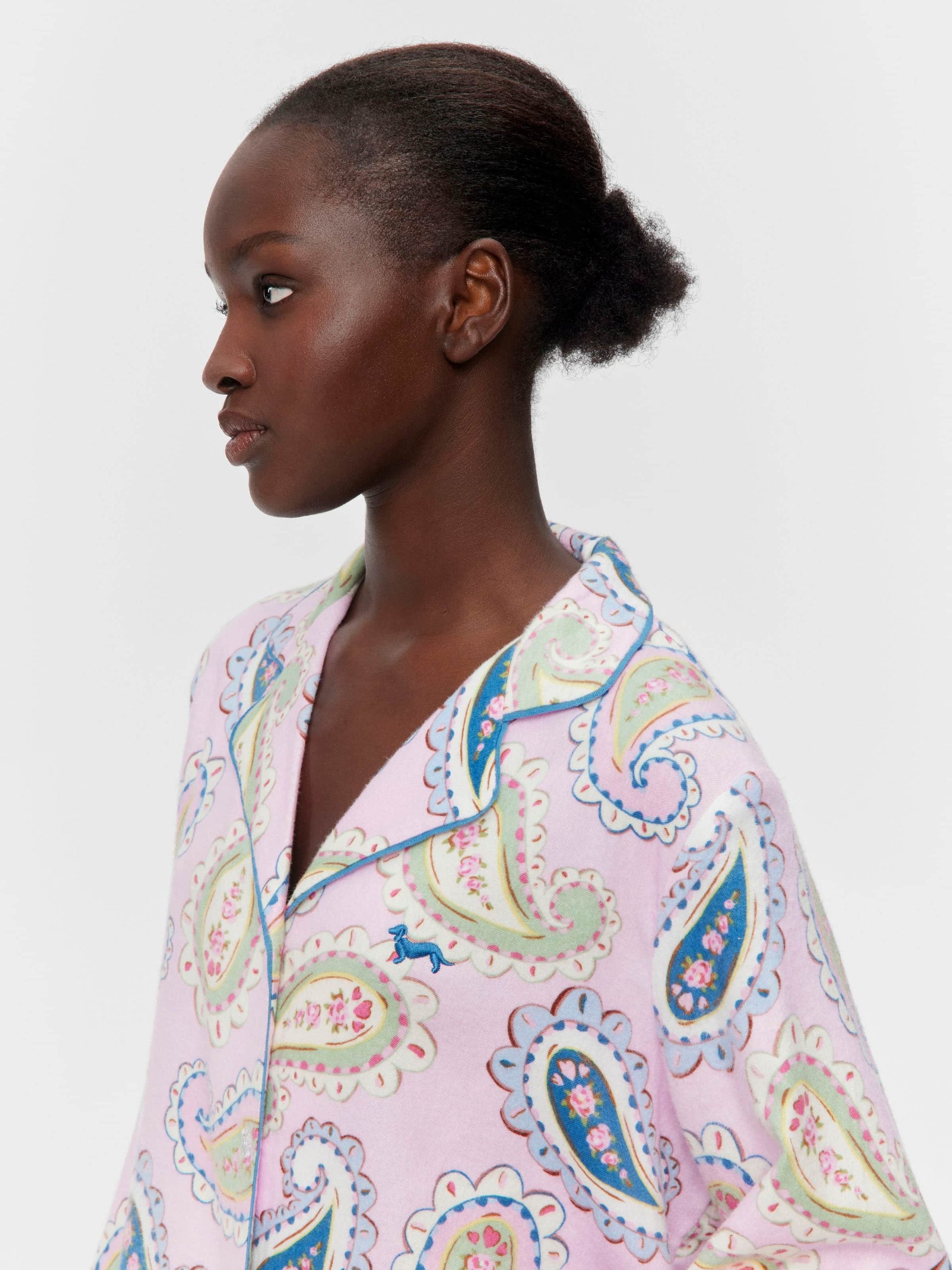Cowgirl Paisley Bamboo Flannelette Classic Pj Set Multi image 3