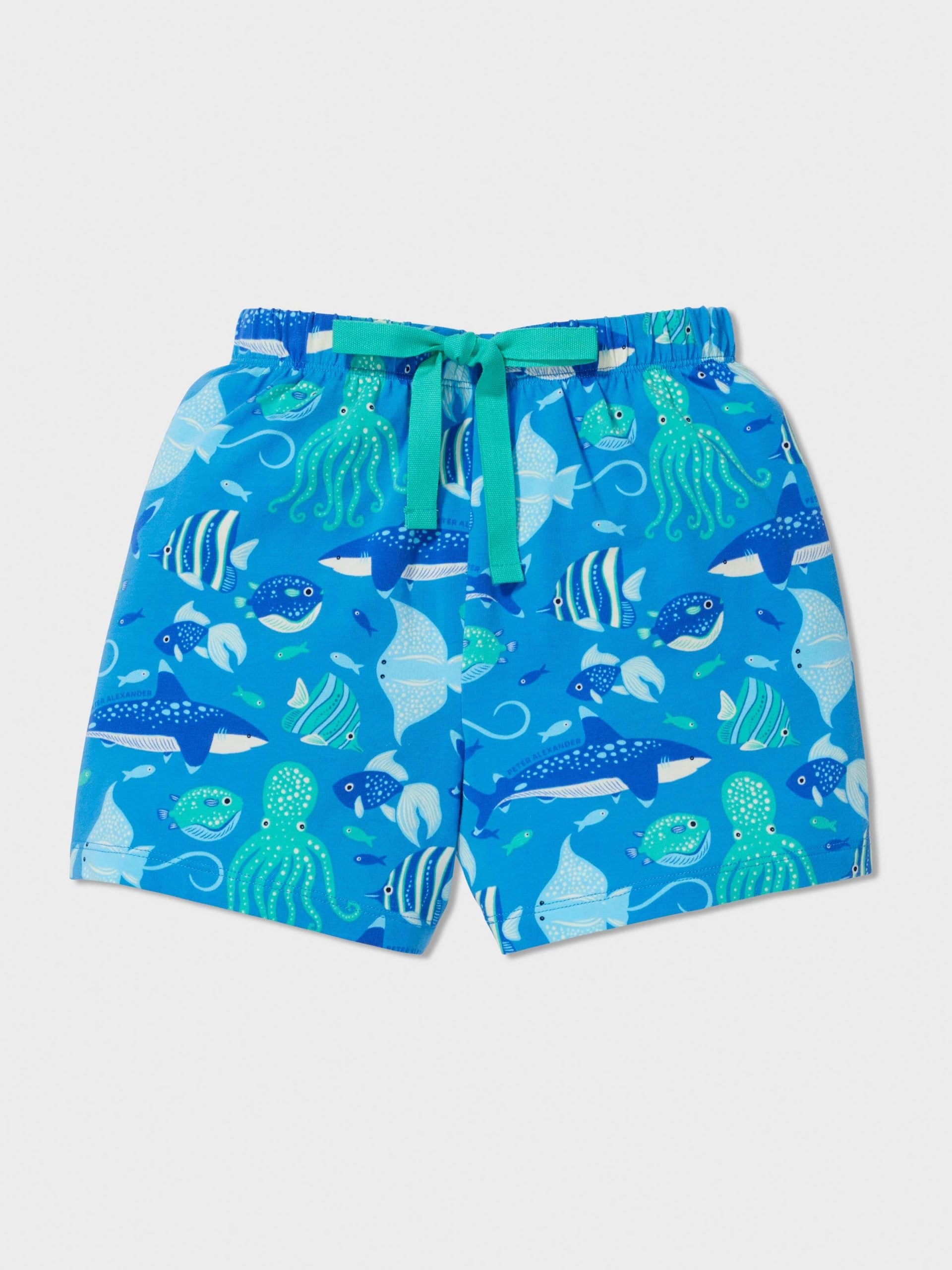 Jnr Boys Sea Life Pj Set blue image 1