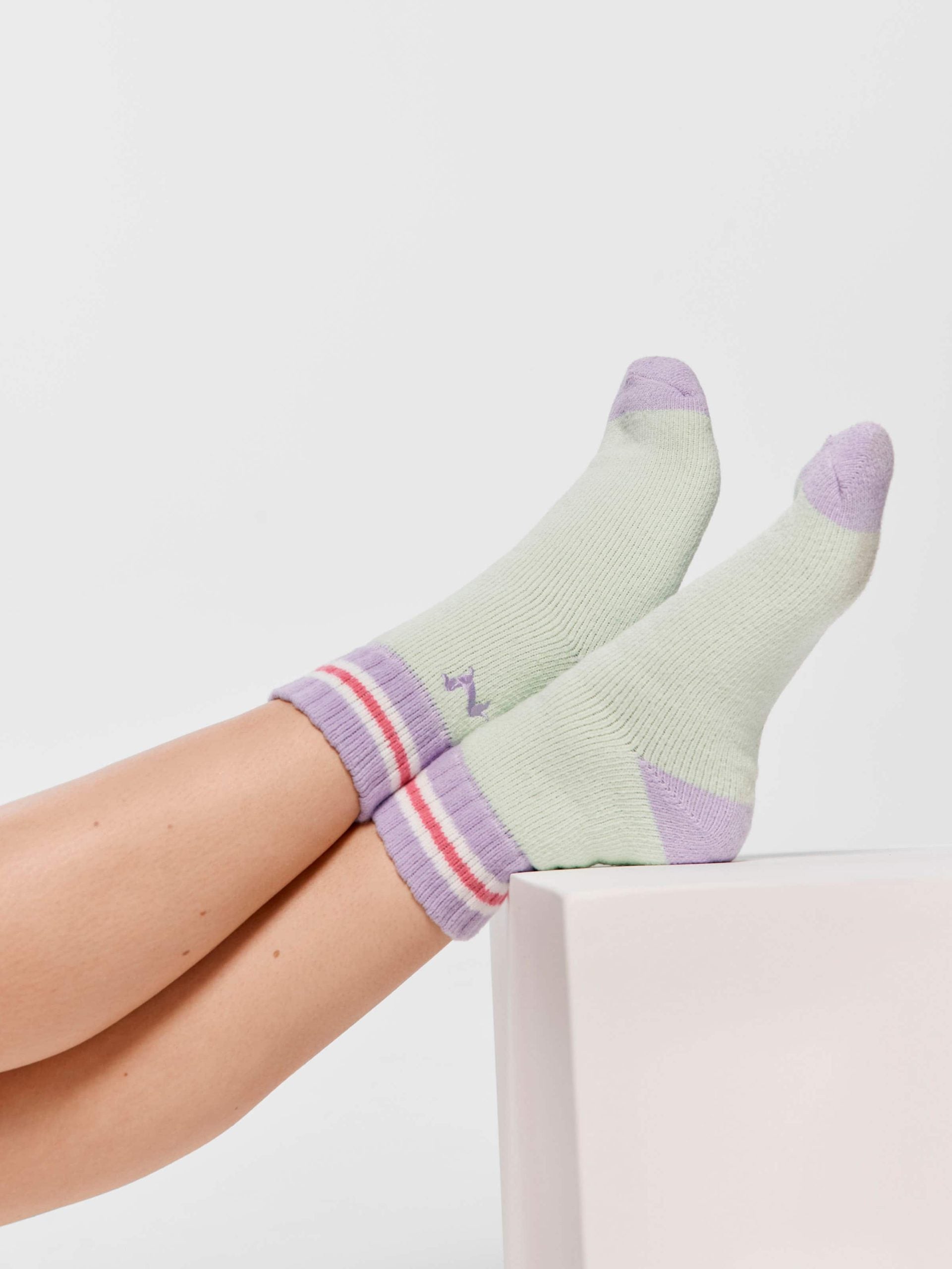 Rib Cushion Sock green image 0