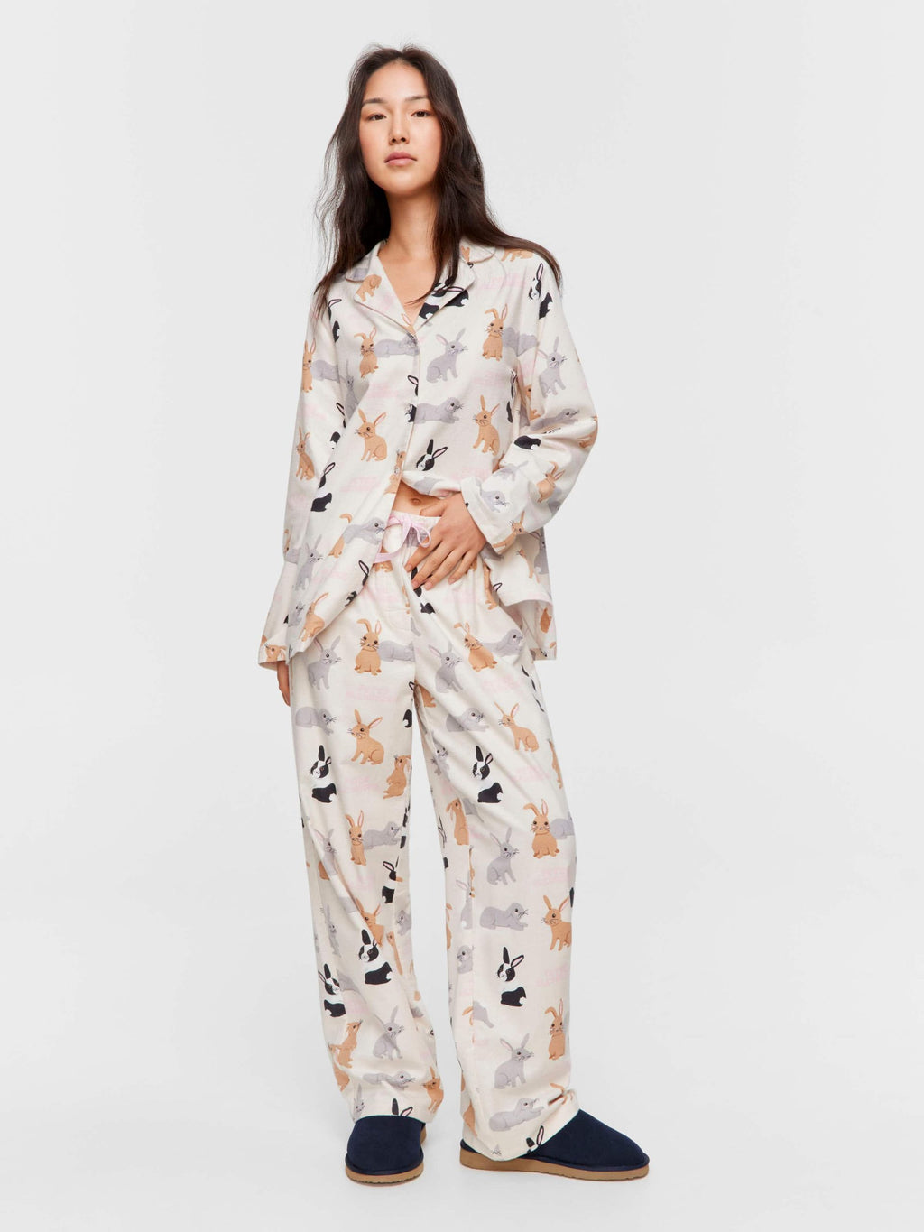 Bunnies Classic Flannelette Pj Set multi image 1
