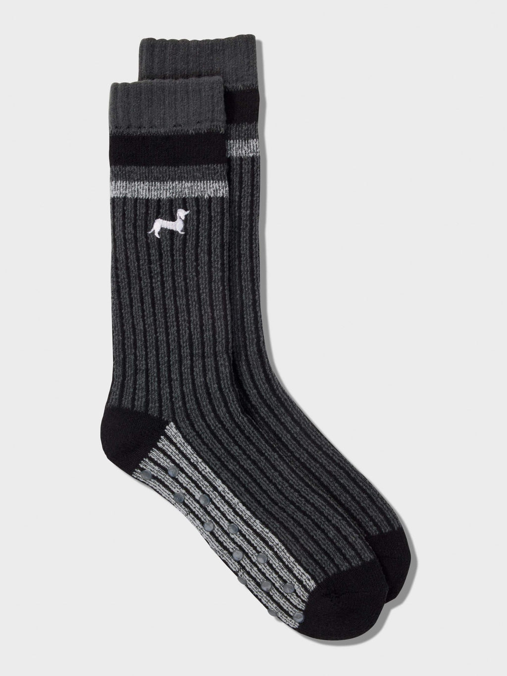 Rib Cushion Sock charcoal image 2