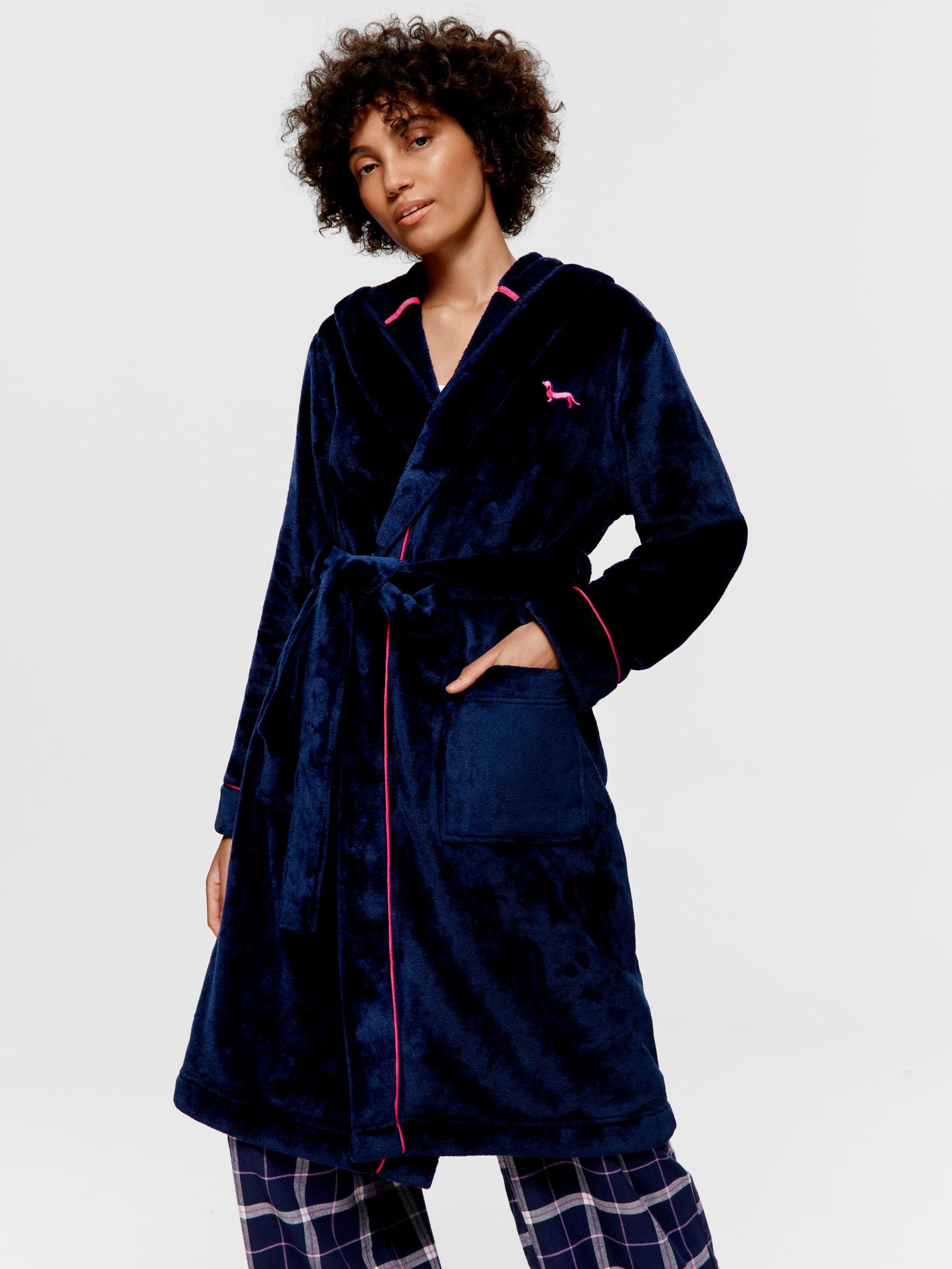 Navy Hooded Gown multi image 0