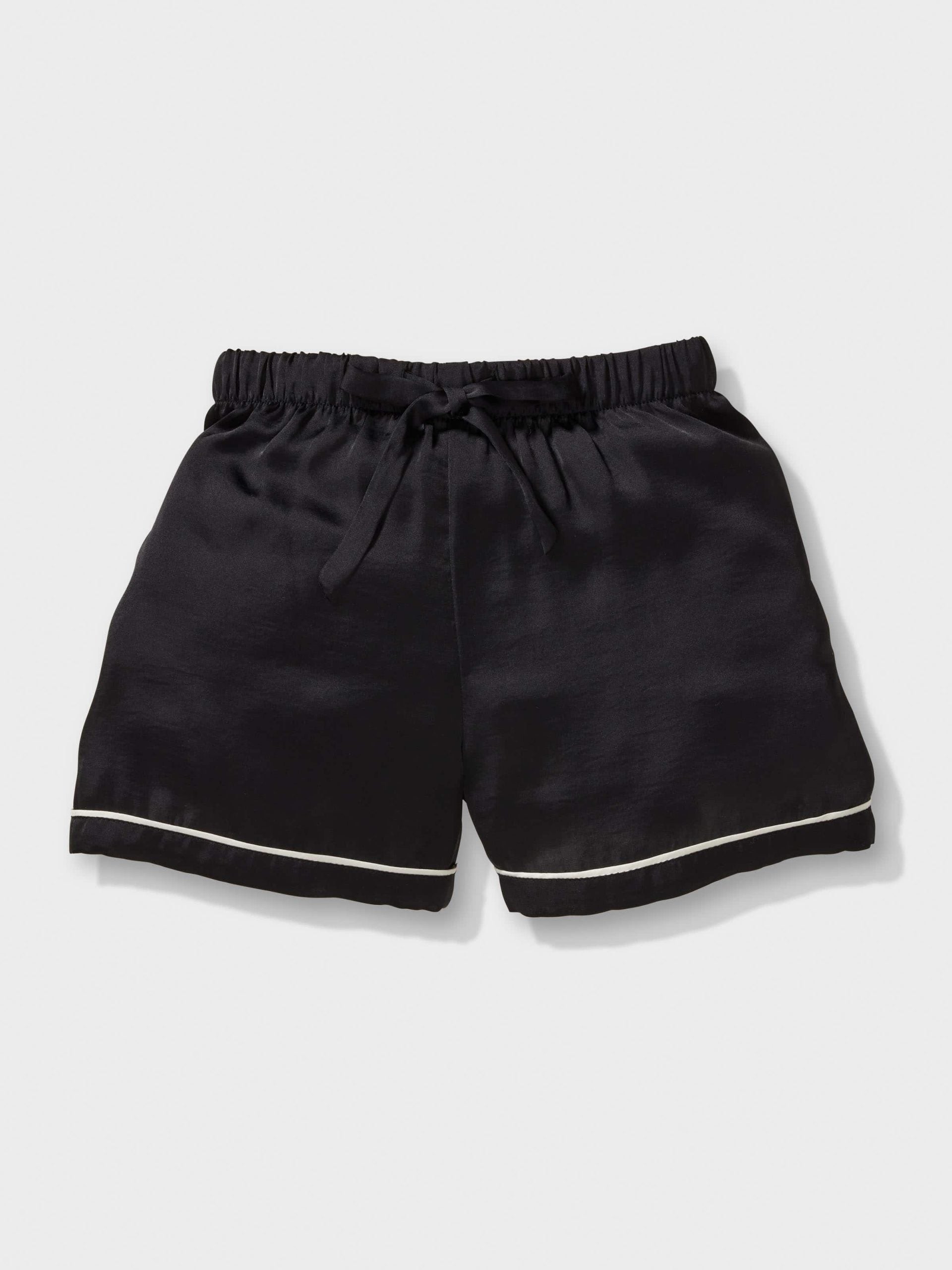 Jnr Kids Black Satin Pj Set black image 3