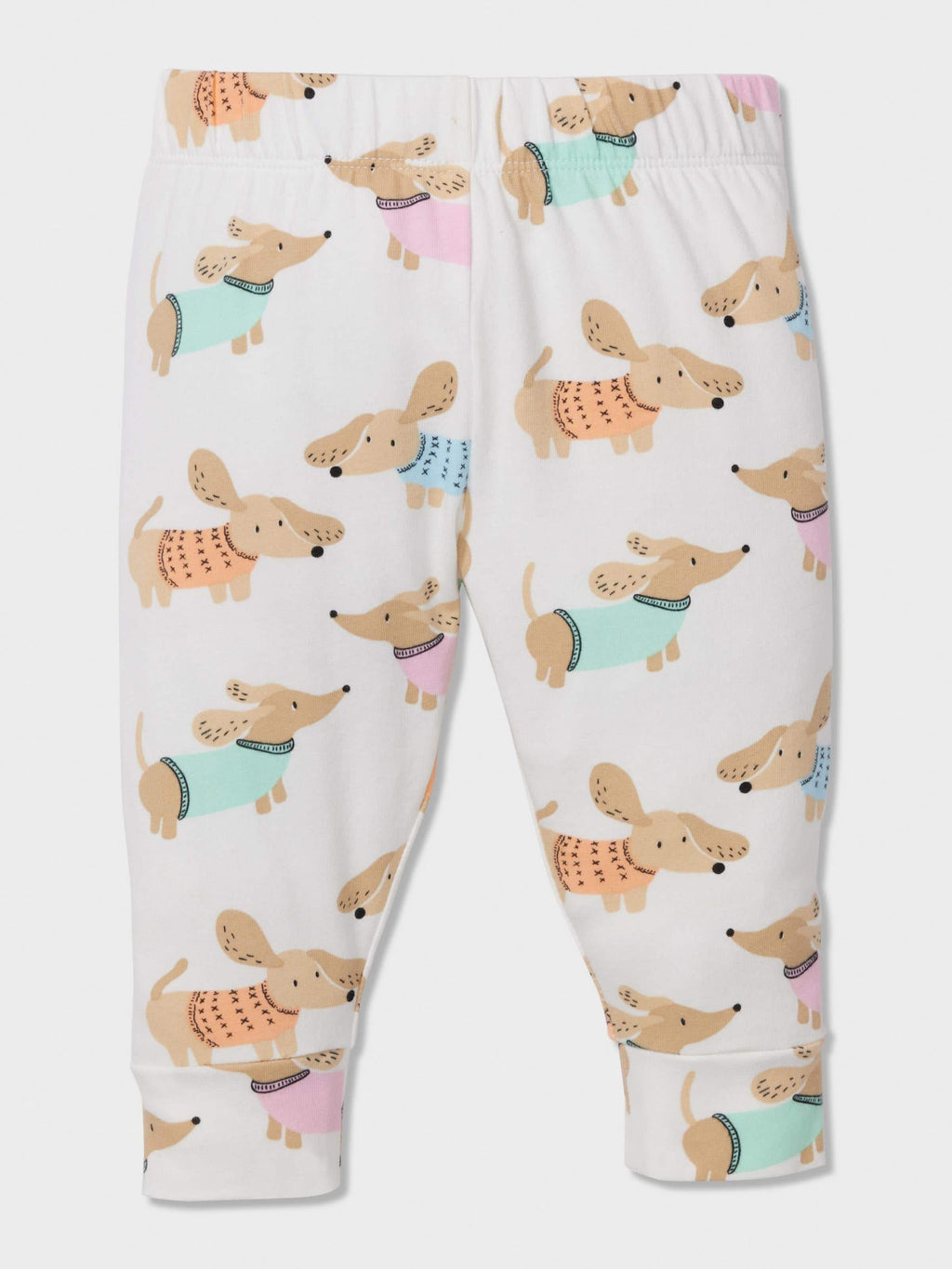Baby Dachshund Print Long Pj Set Multi image 1