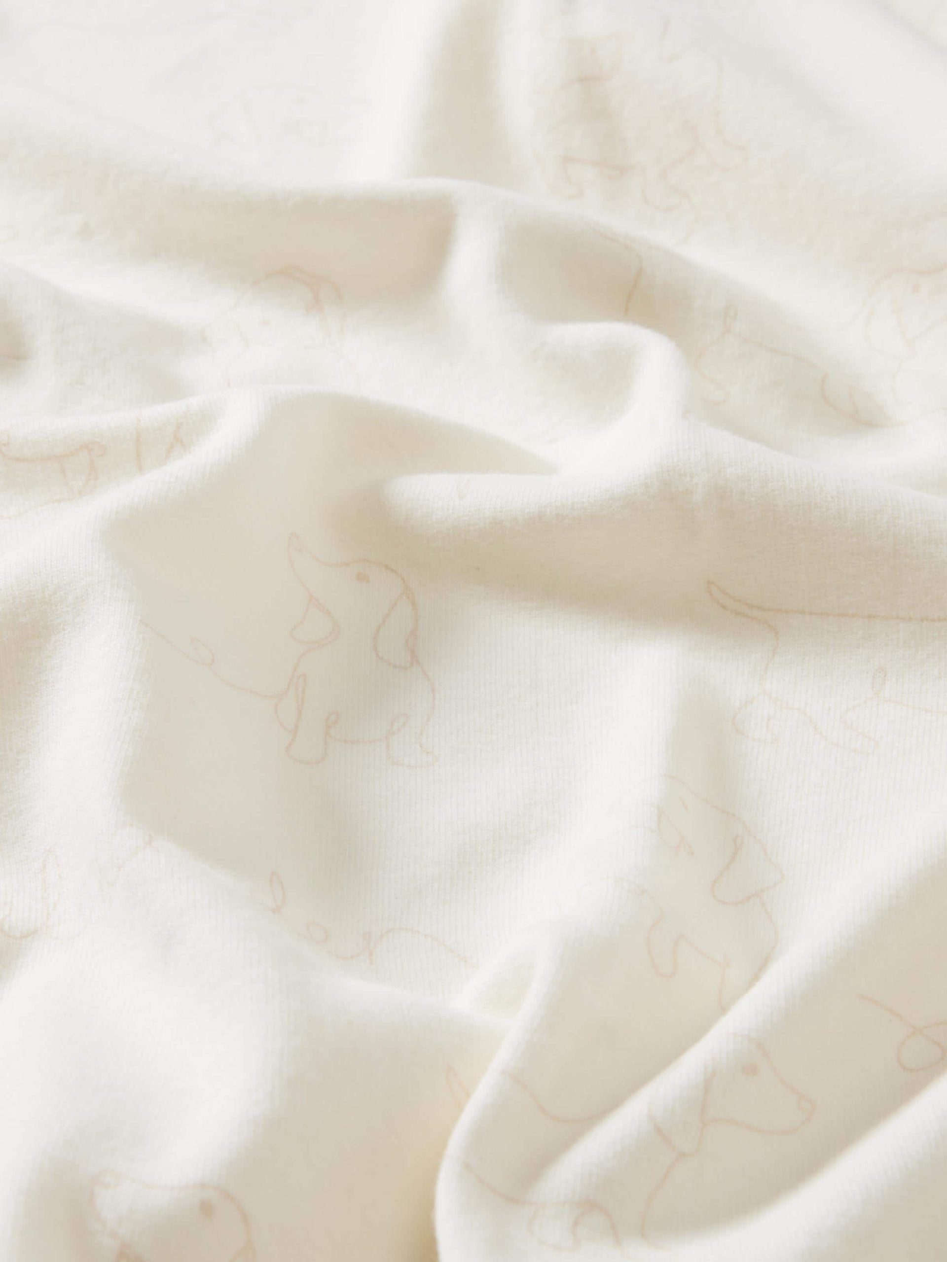 Baby Organic Penny Print Blanket cream image 1