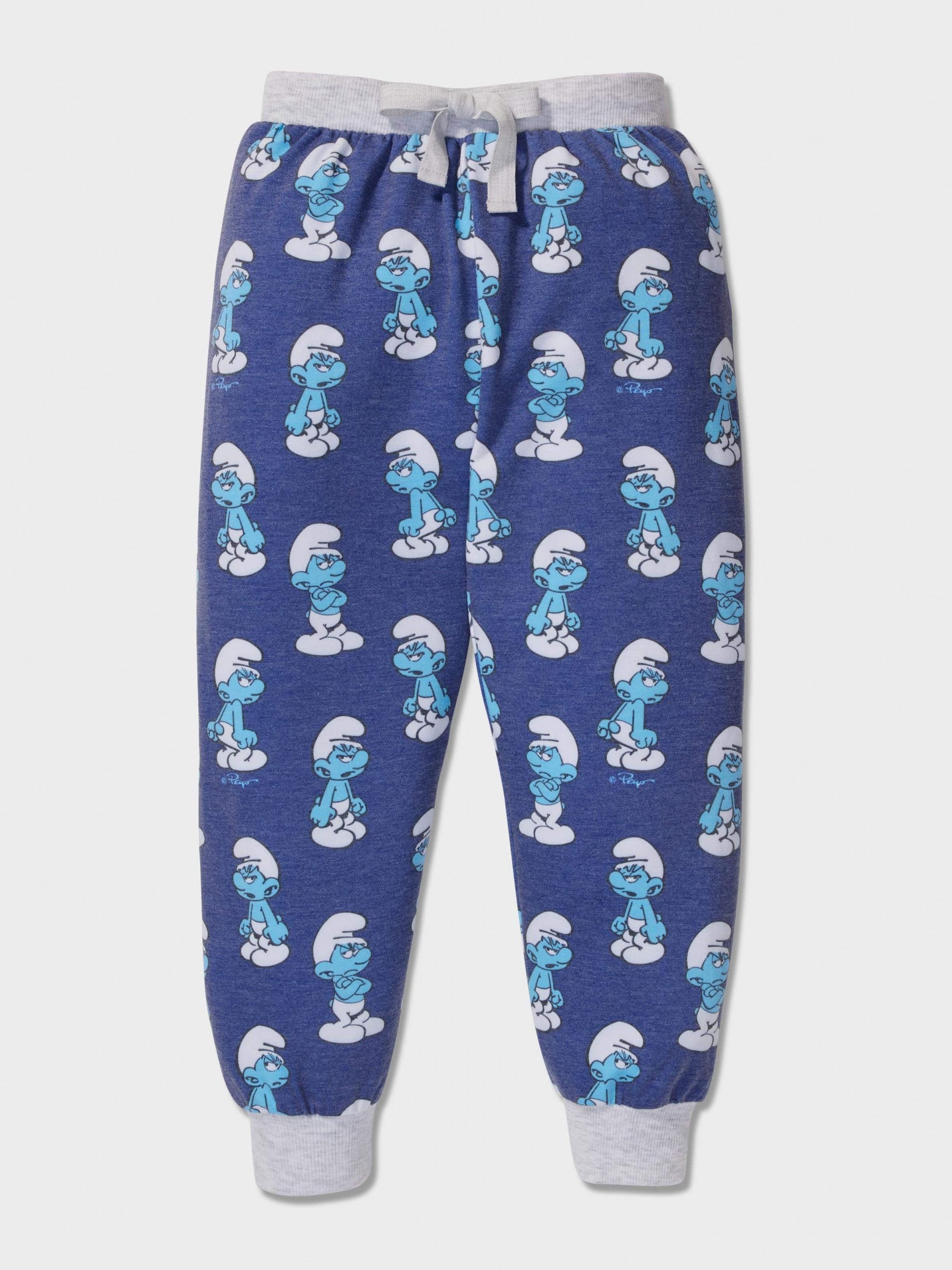 Jnr Boys Grouchy Smurf Pj Set multi image 3
