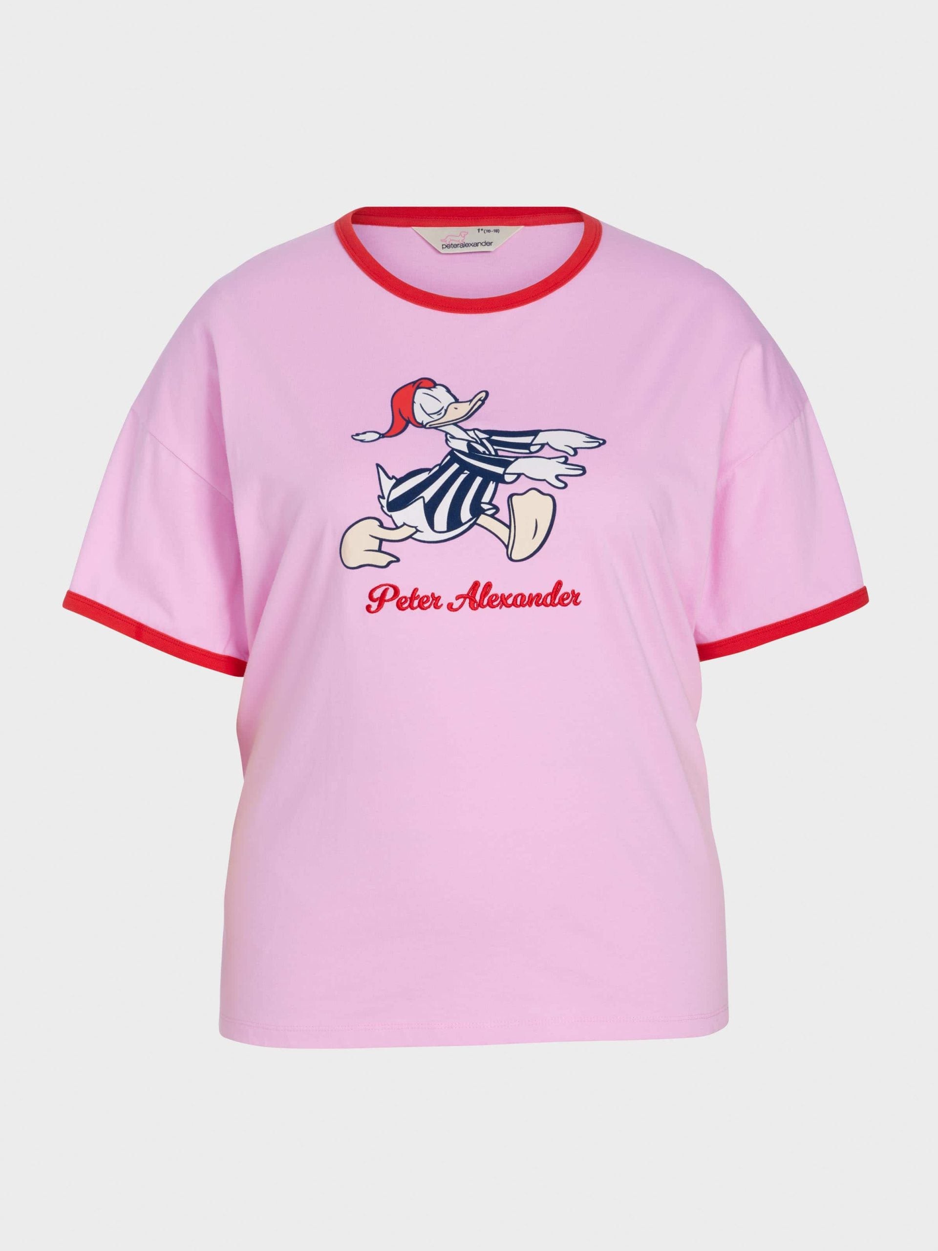 P.A. Plus Sleepy Donald Duck Oversized Tee Pink image 3